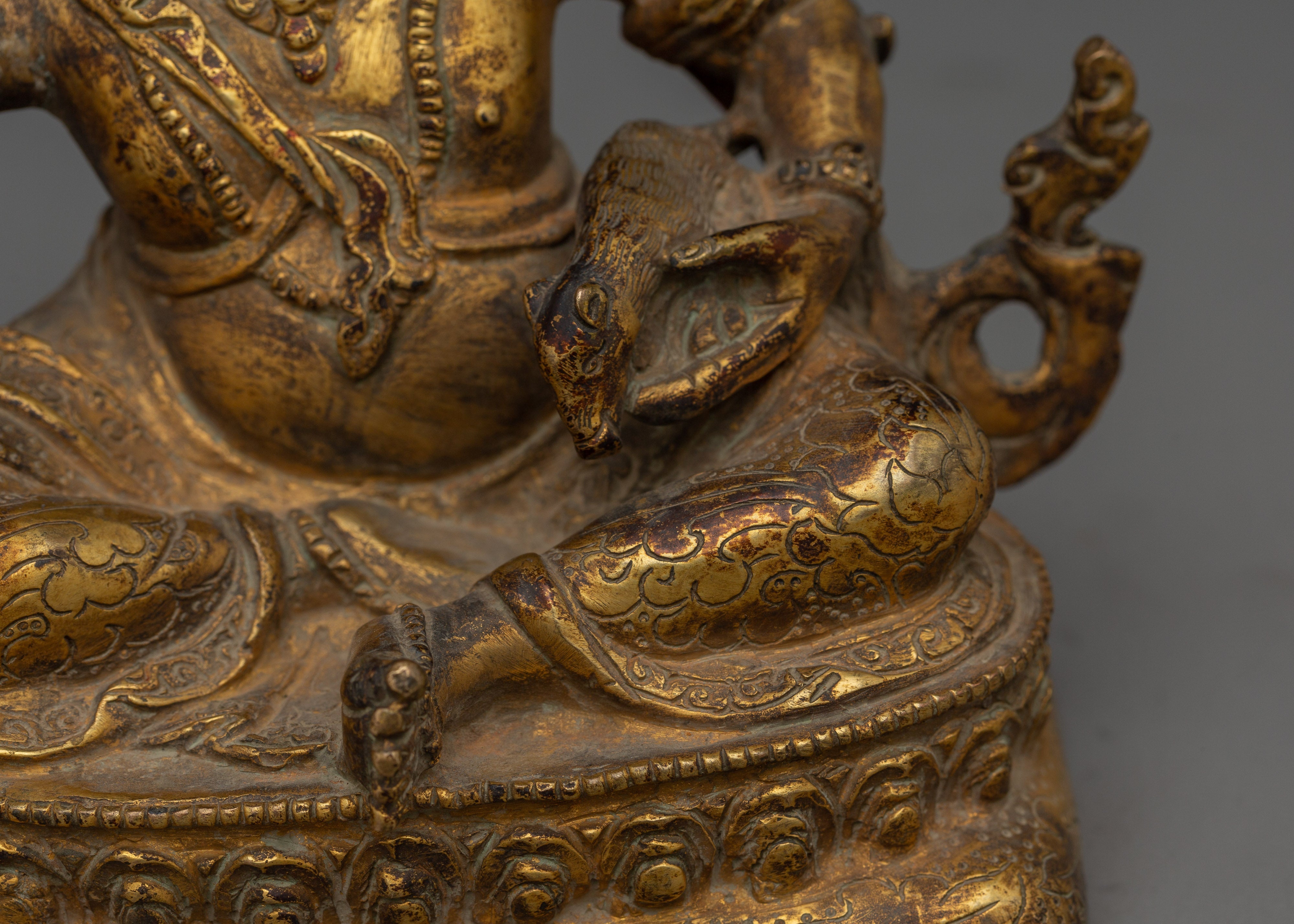 Virulhaka Copper Statue | Heavenly King of the South