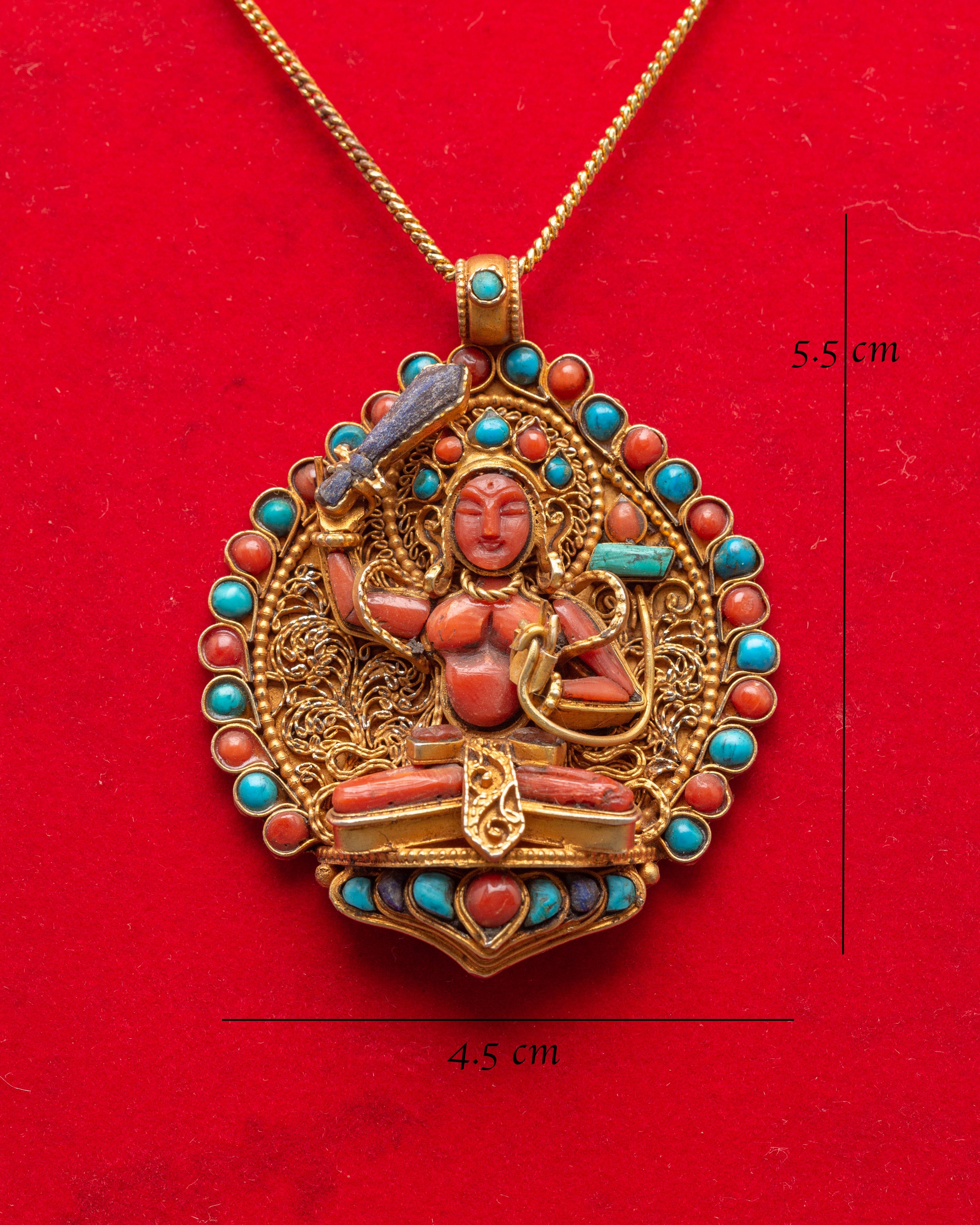Manjushri Ghau Box Amulet | Buddhist Wisdom Deity