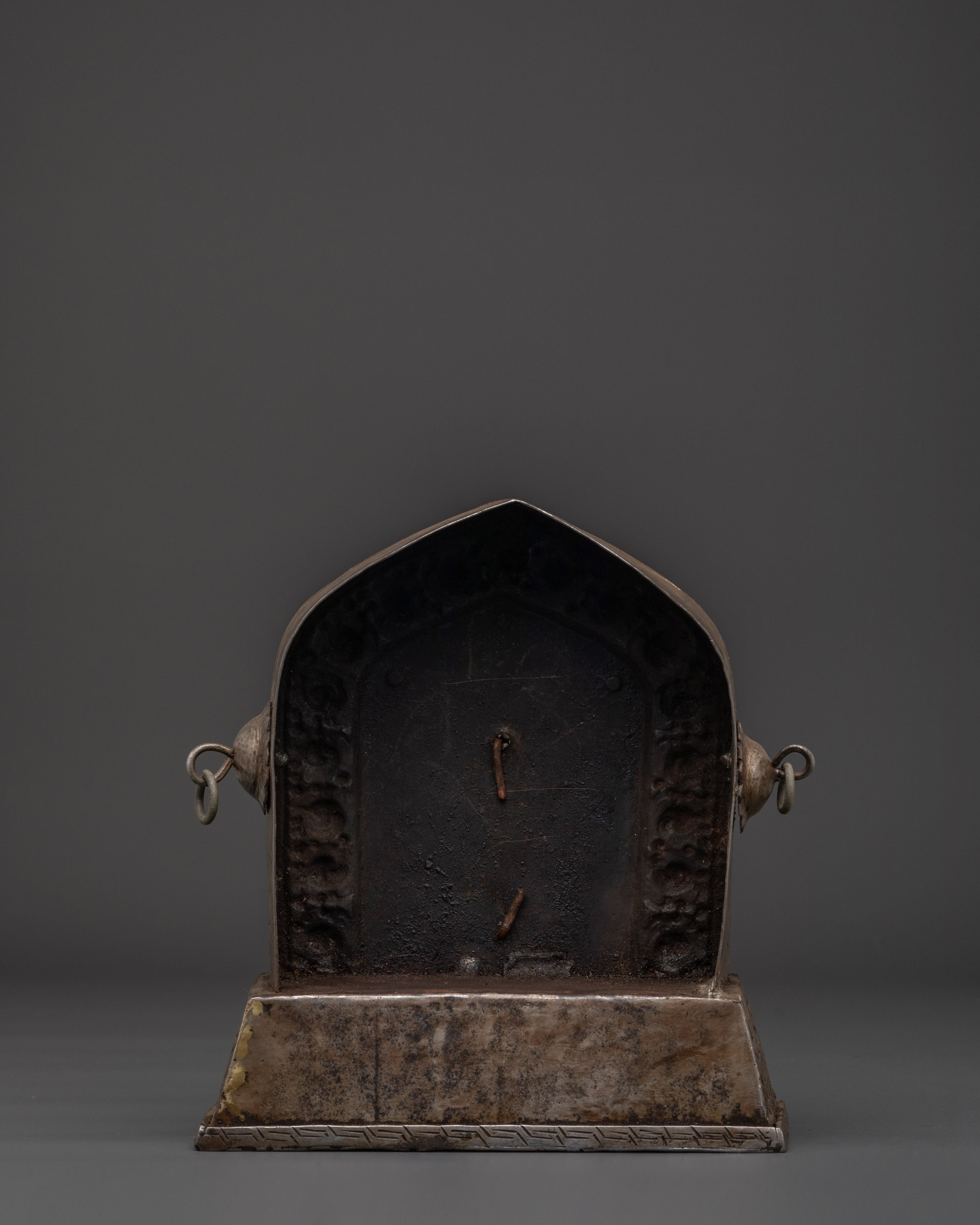 Handcrafted Religious Ghau Box | Tibetan Copper Altar Box for Meditation