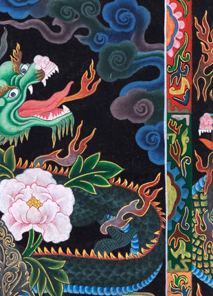 Padhma Pani Thangka Print | Avalokiteshvara Traditional Thangka | Digital Wall Decors