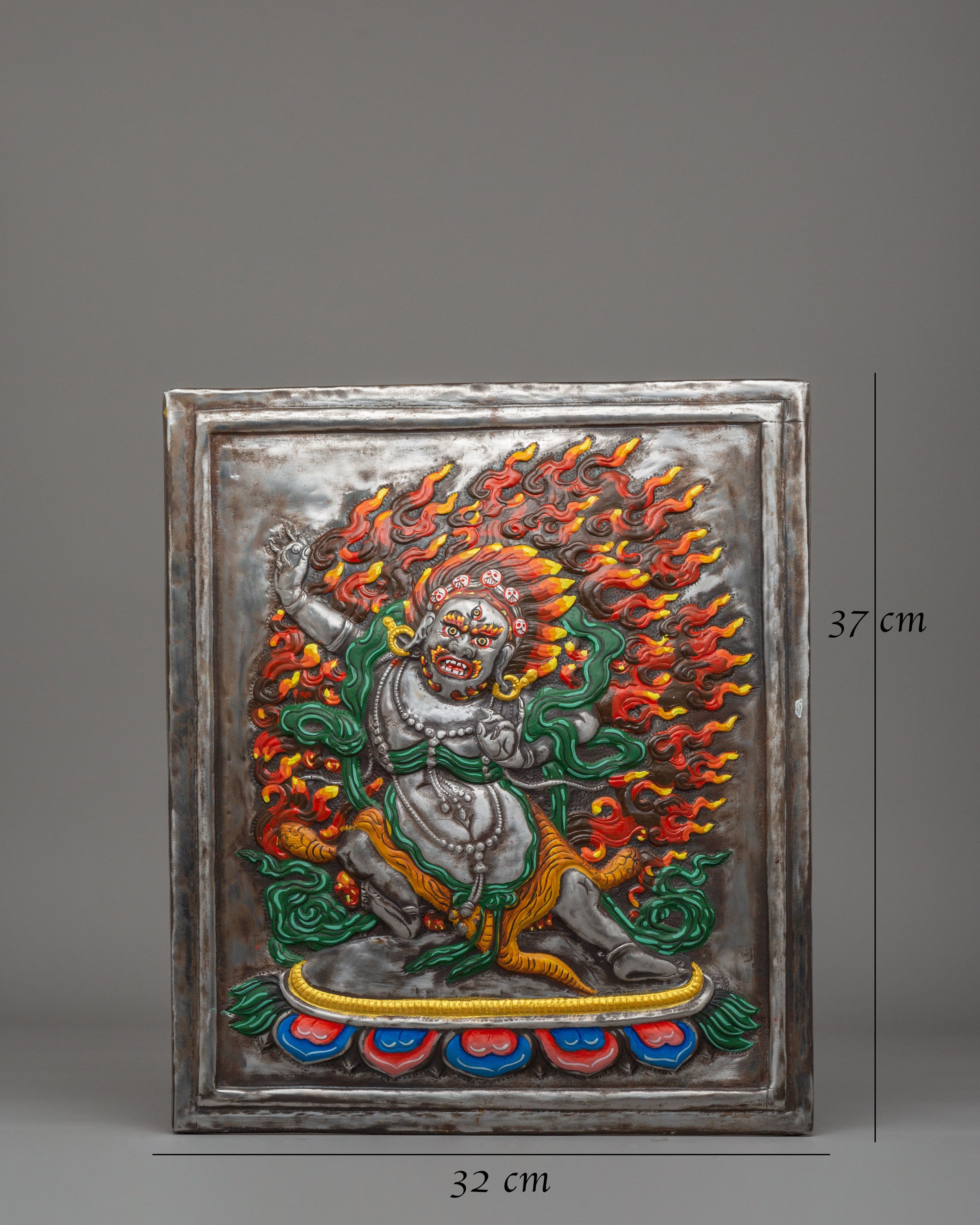 Spiritual Vajrapani Wall Hanging | Tibetan Artwork for Home Decor