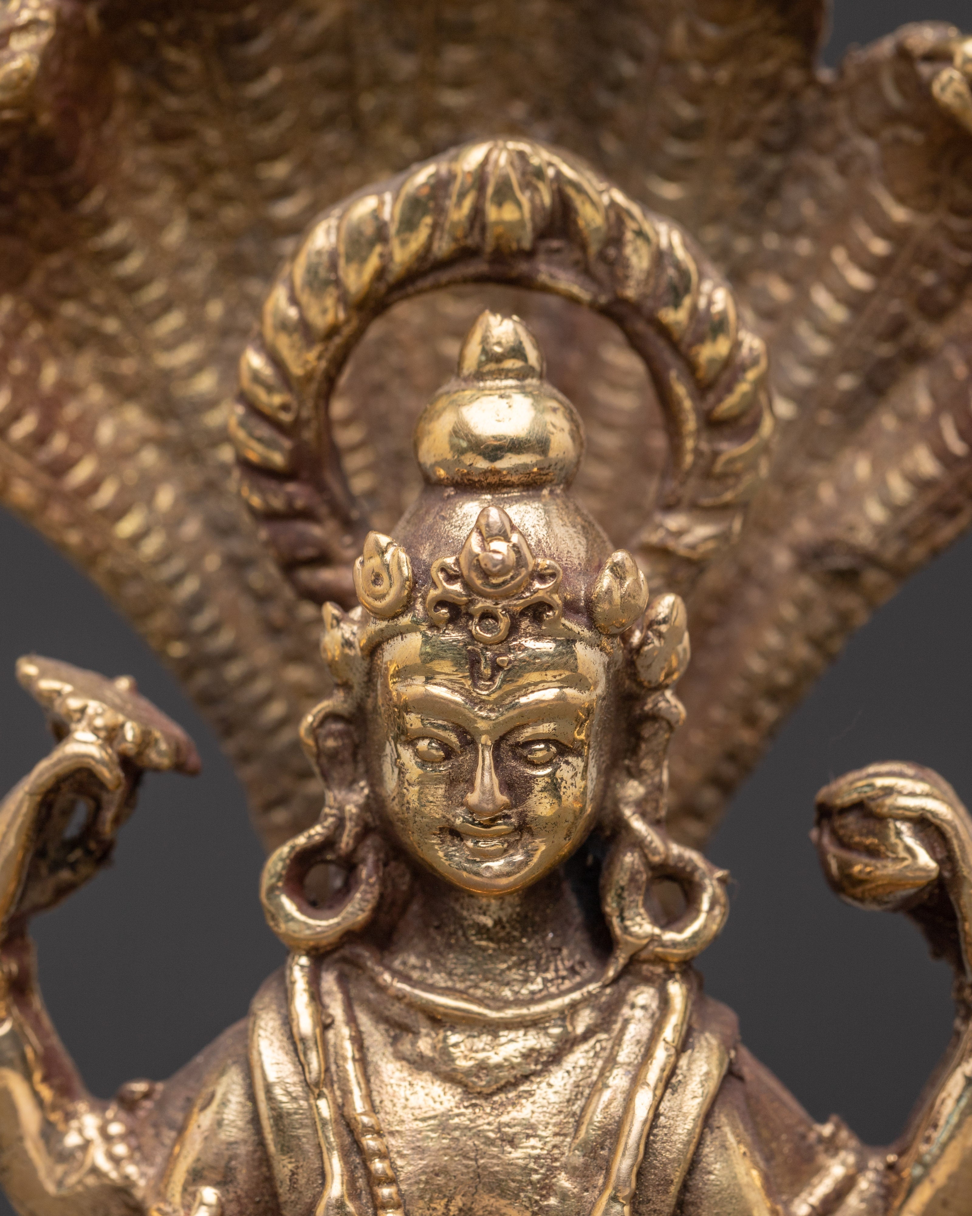 Handcrafted Vishnu Statue | Divine Deity of Harmony and Preservation