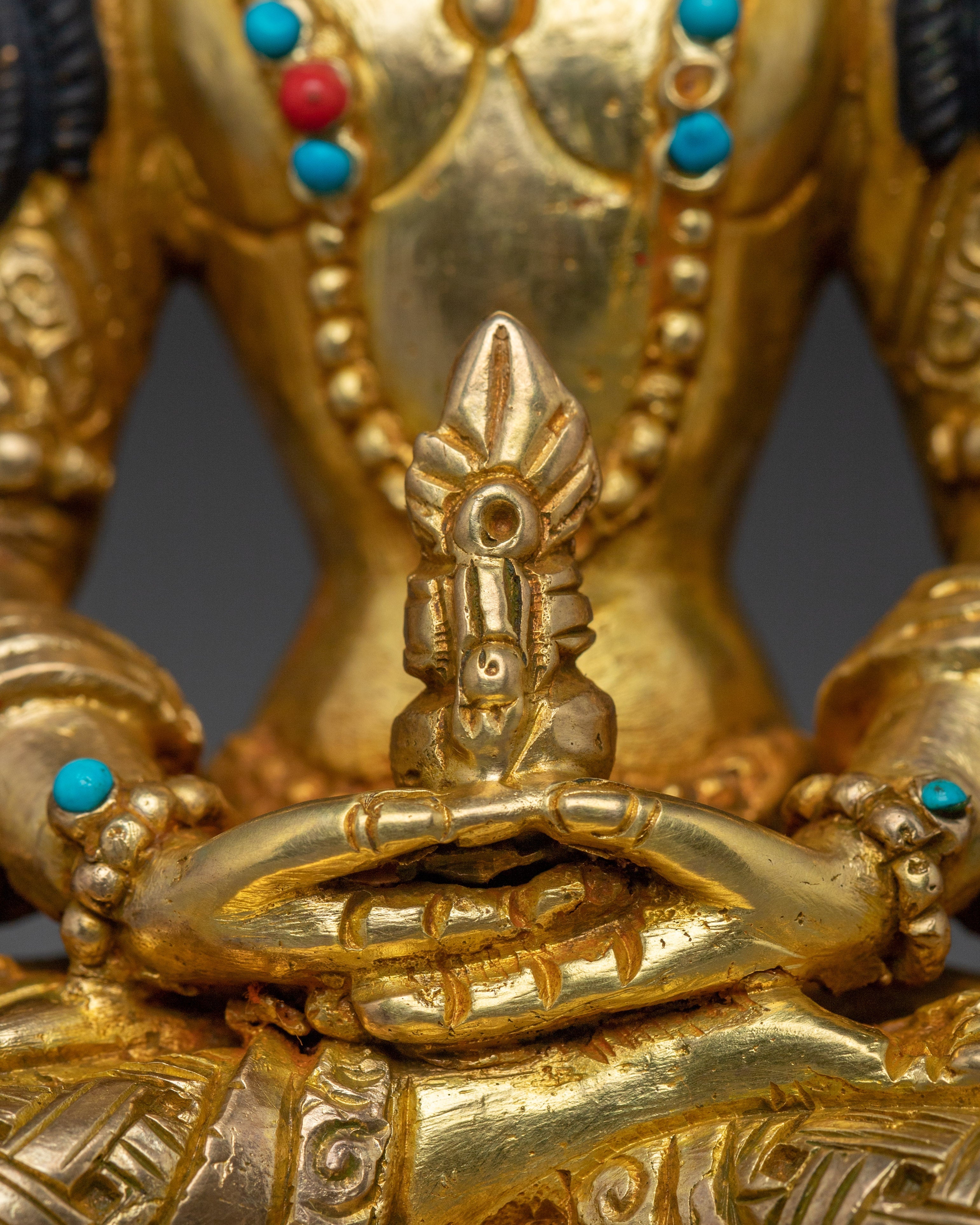 Golden Bodhisattva Statue Set | Tibetan Buddhism Five Enlightened  Beings