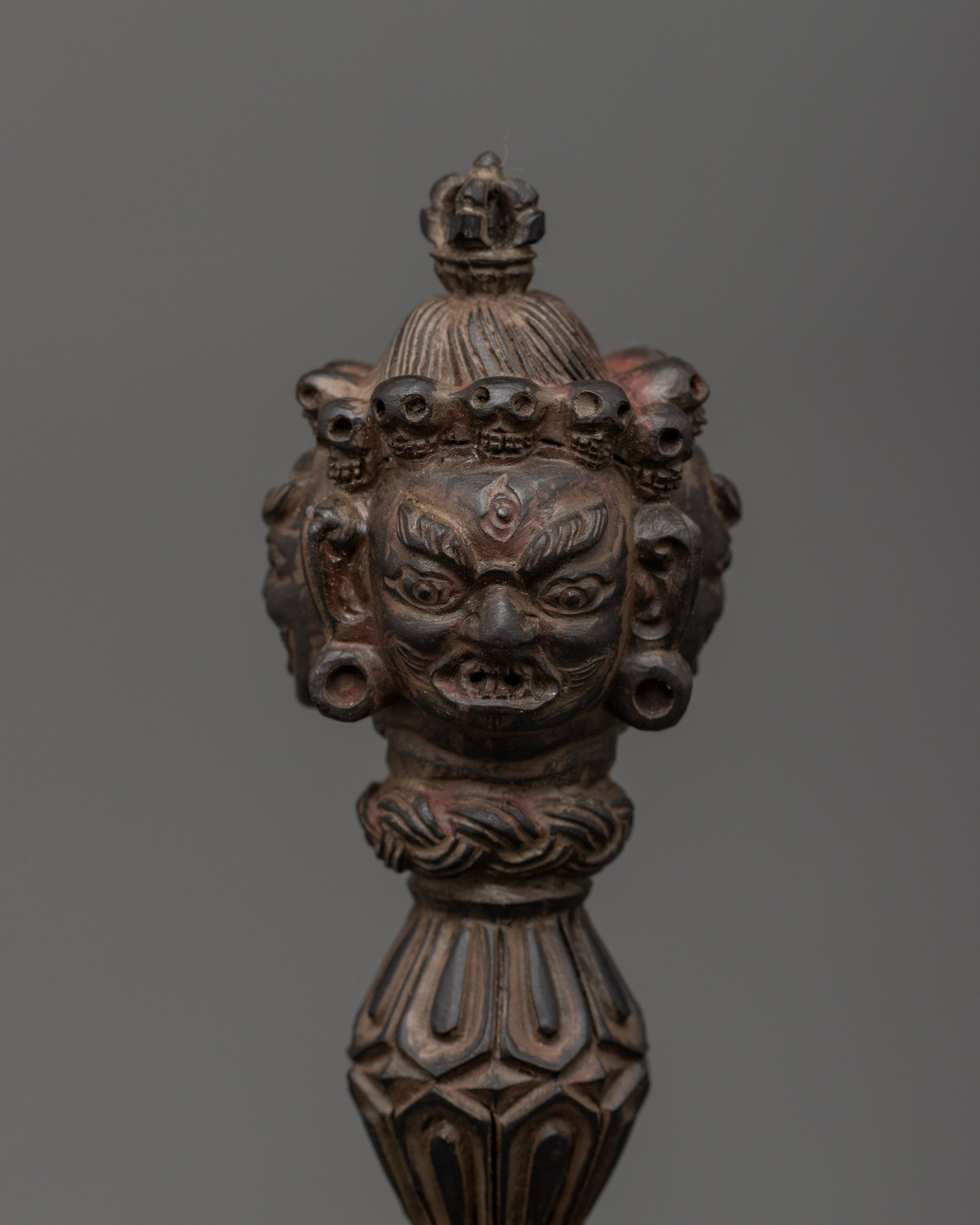 Tibetan Phurba with Stand | Ritual Dagger