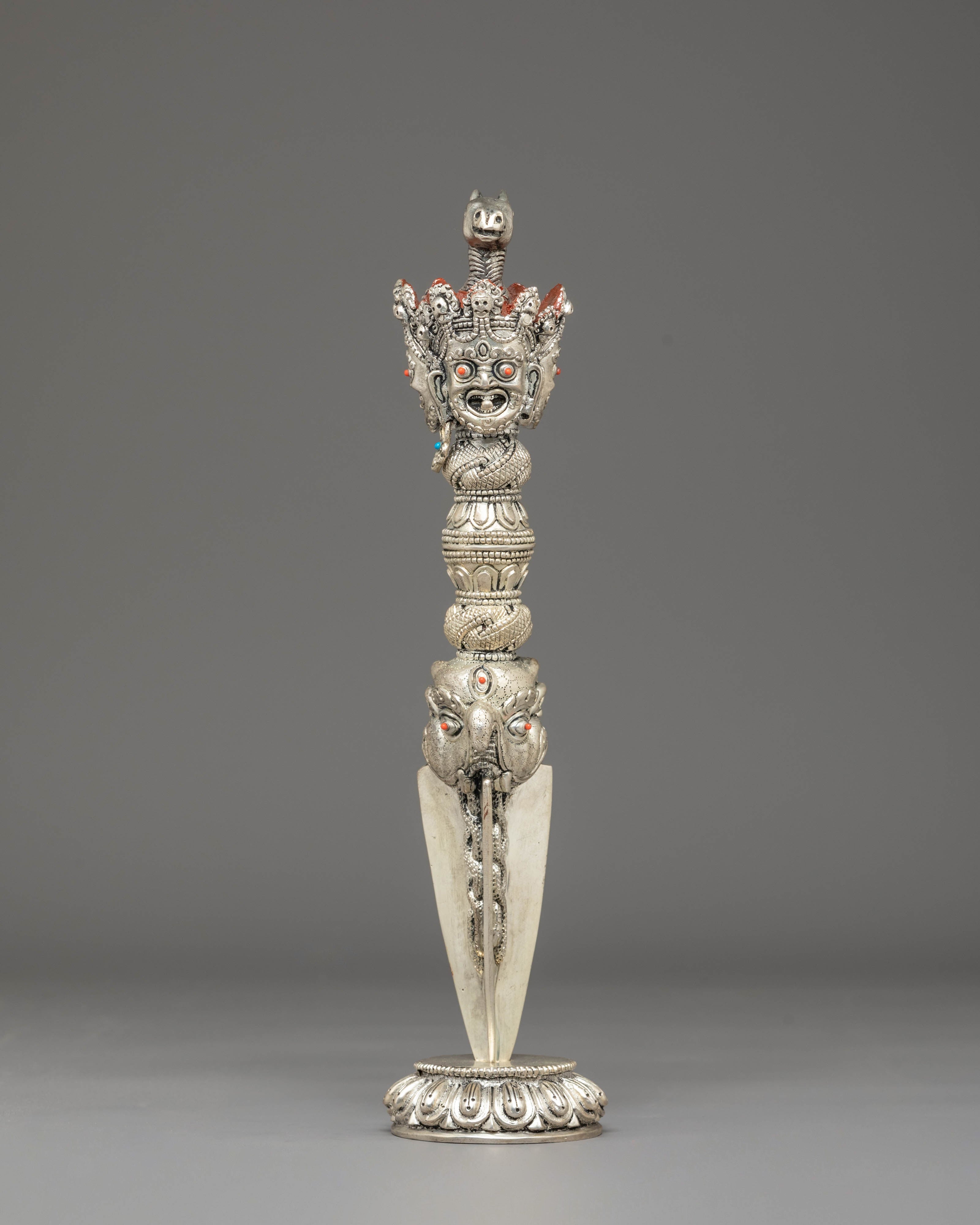 Silver Plated Phurba for Ritual Use