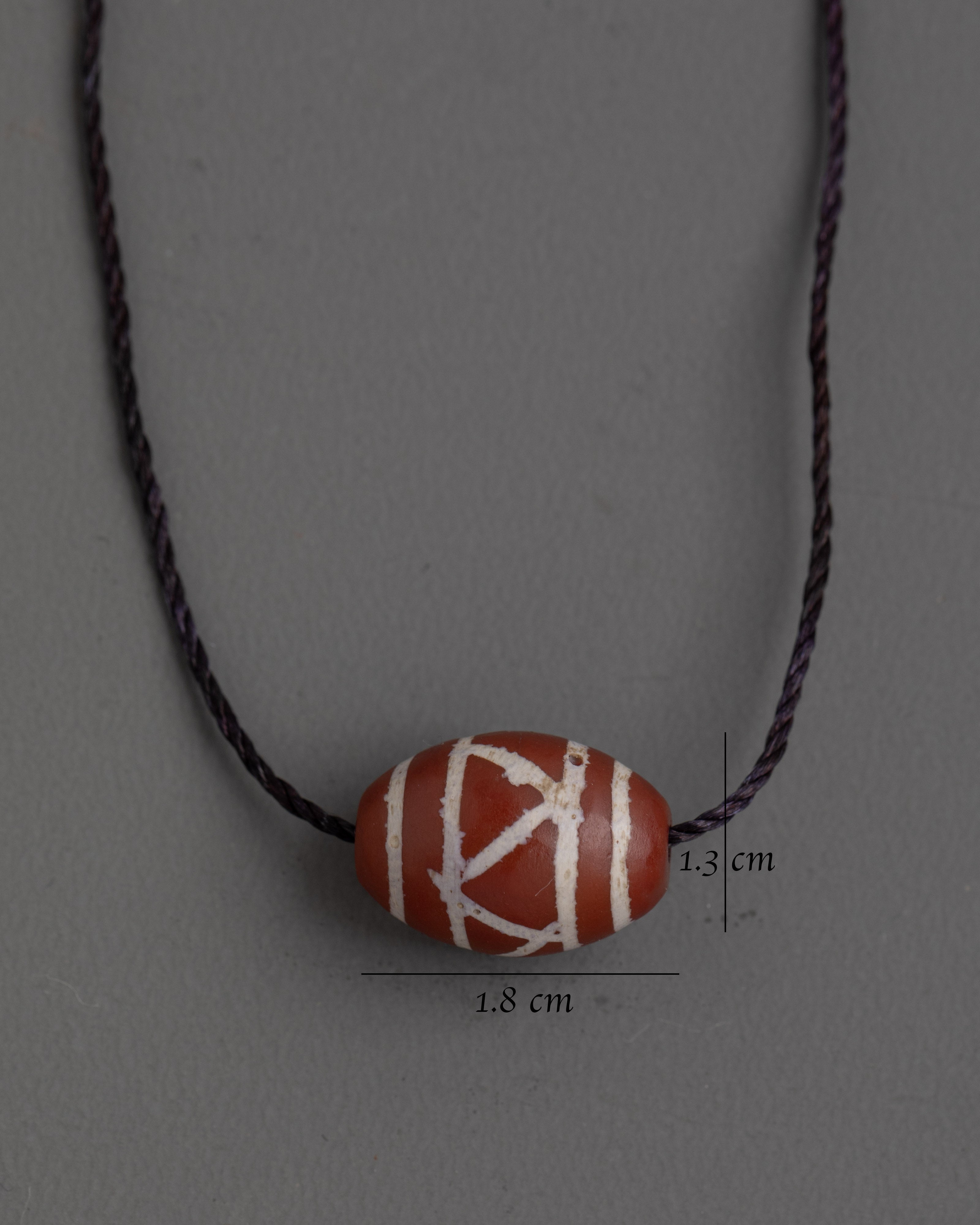 Handcrafted Red Chong Dzi Locket | Spiritual Pendant for Meditation