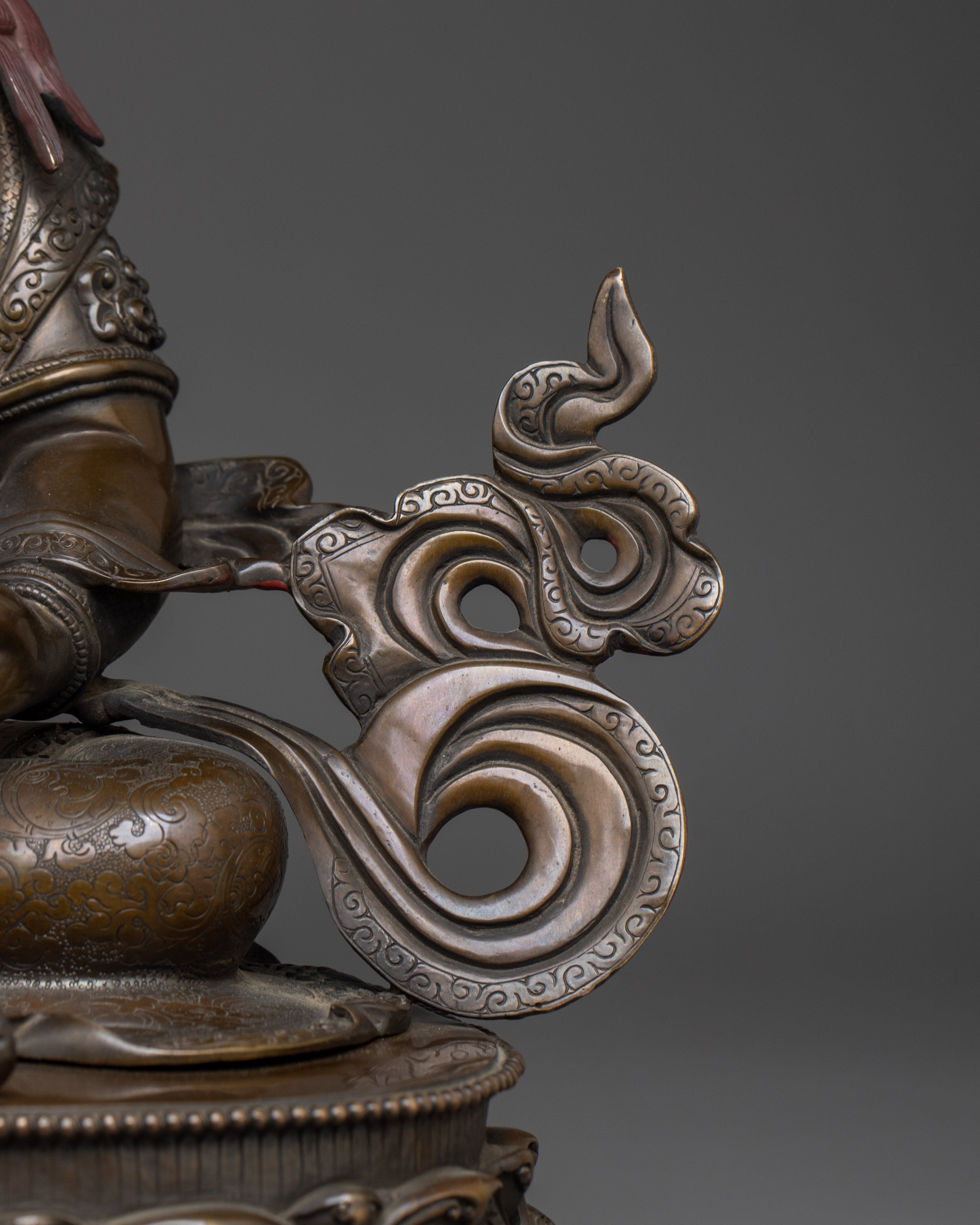 Black Oxidized Dzambhala Statue | Tibetan Wealth Deity