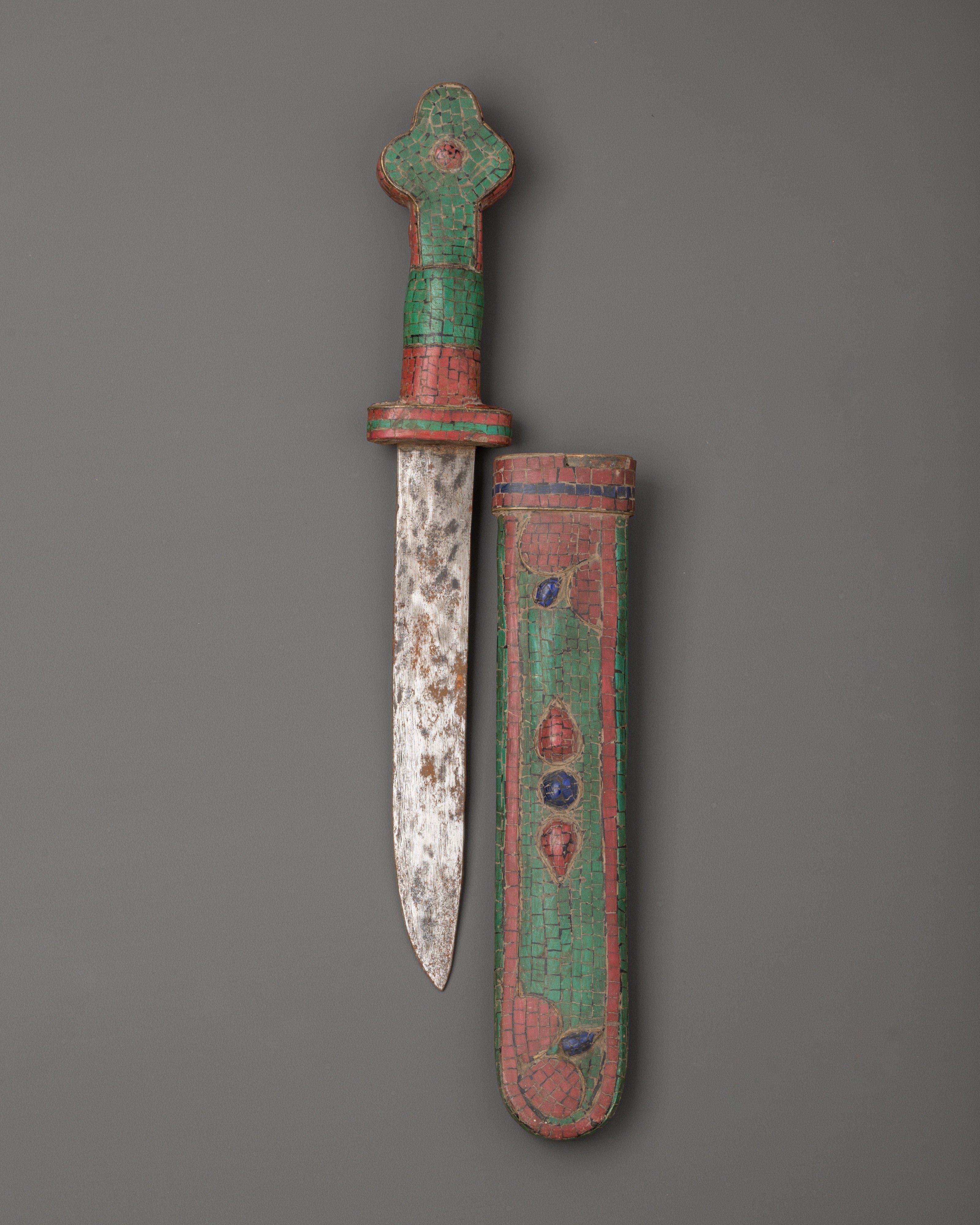 Sword A Ritual Dagger | Tibetan Ceremonial Weapon – Enlightenment Thangka