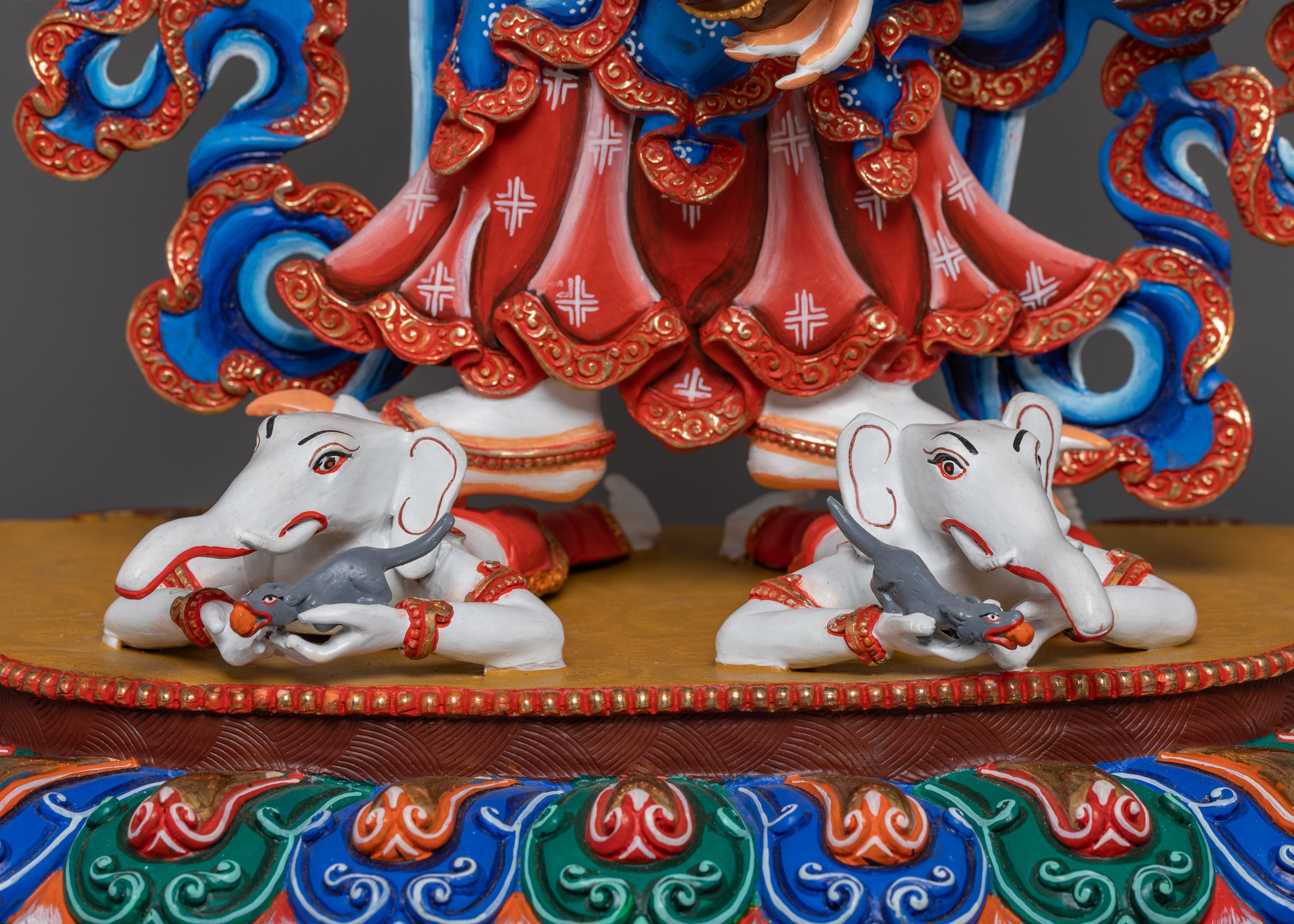 Dharma Defender White Mahakala | Fierce Benevolent Protector Deity