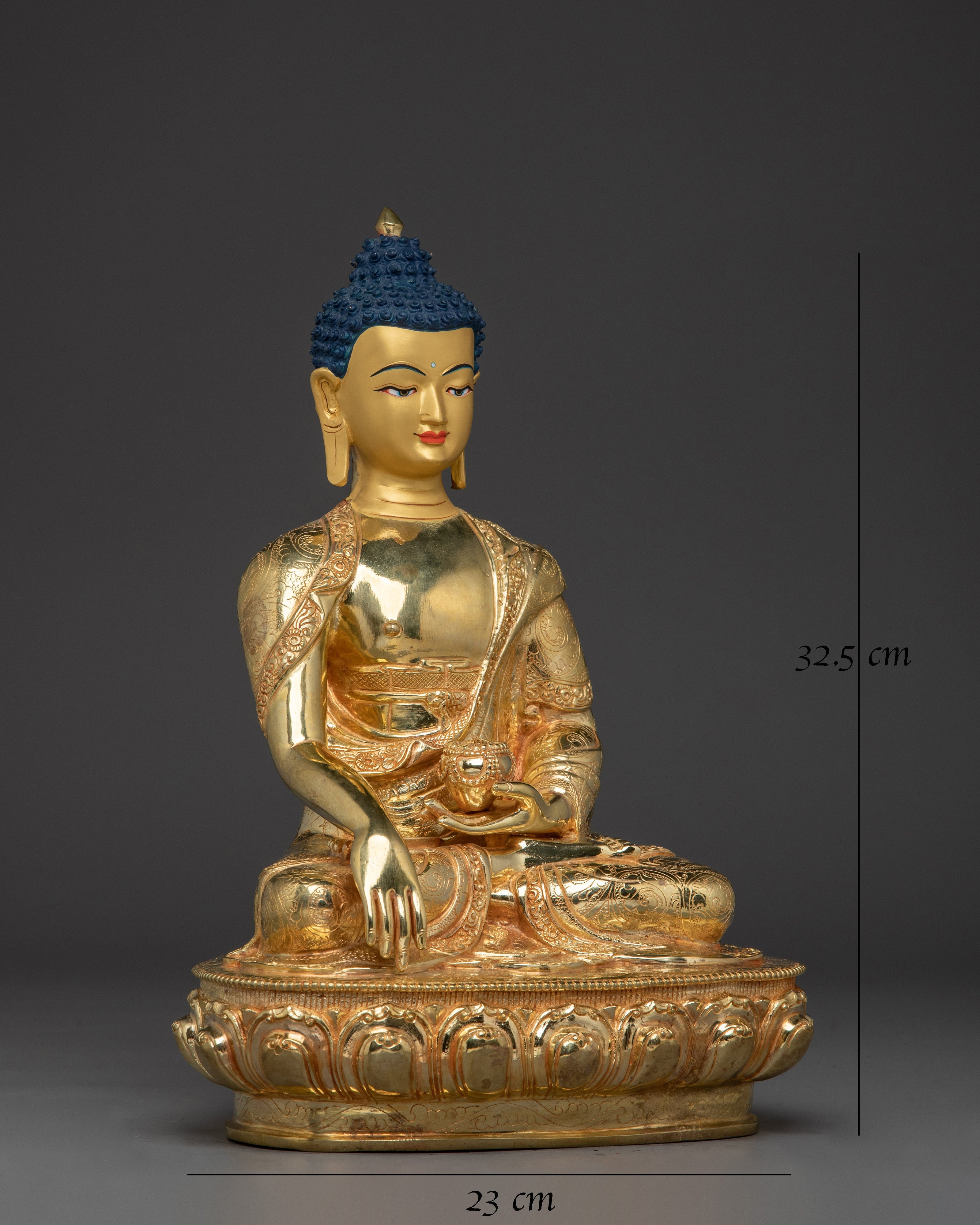 Golden Historical Buddha Gautama Artwork
