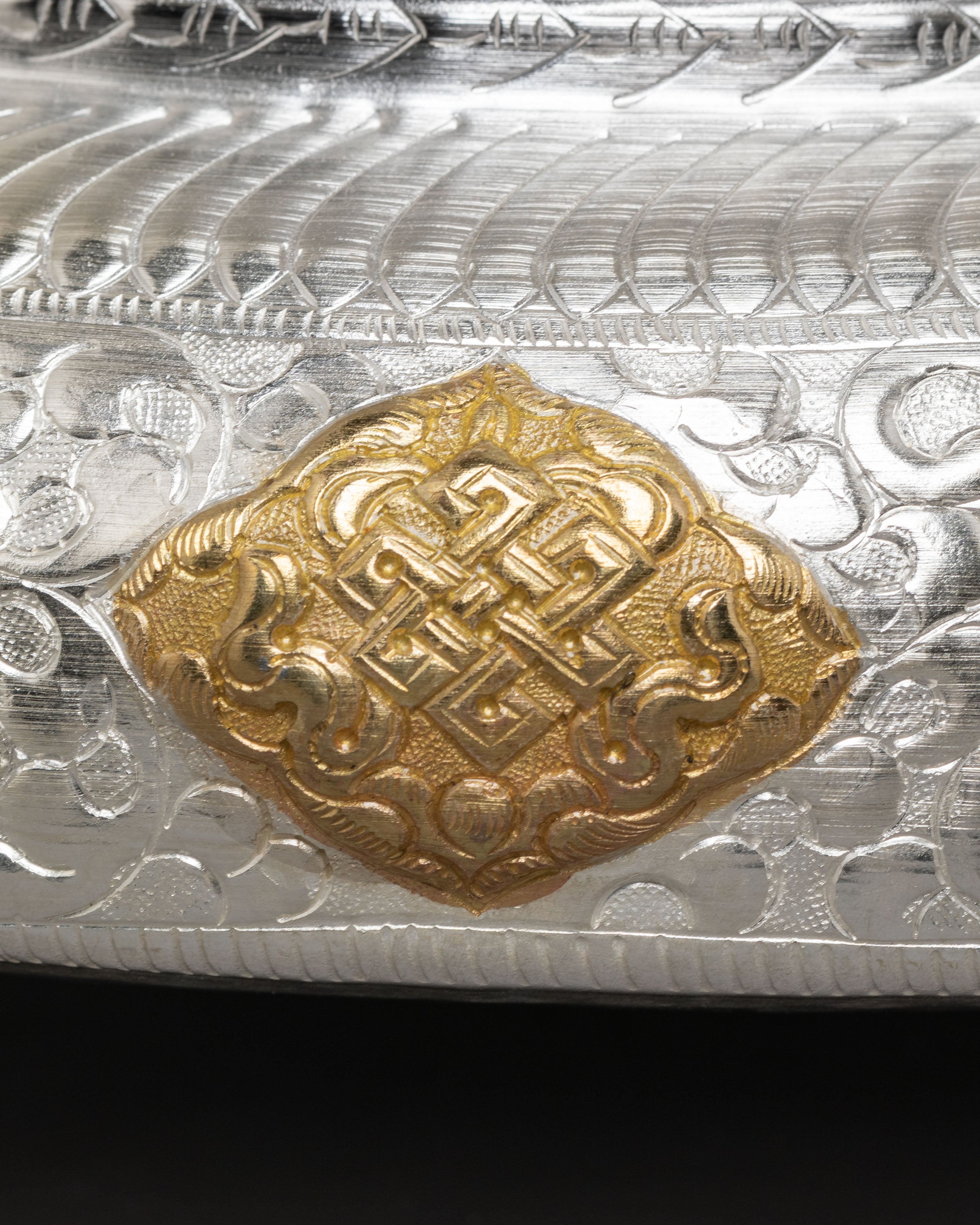 Handmade Spiritual Urli Bowl | Sacred Decorative Vessel with Vishva Vajra Design