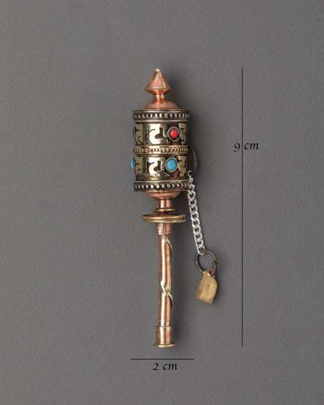 Prayer Wheel Mantra Spinner Tool | Daily Rituals & Spiritual Focus Tool