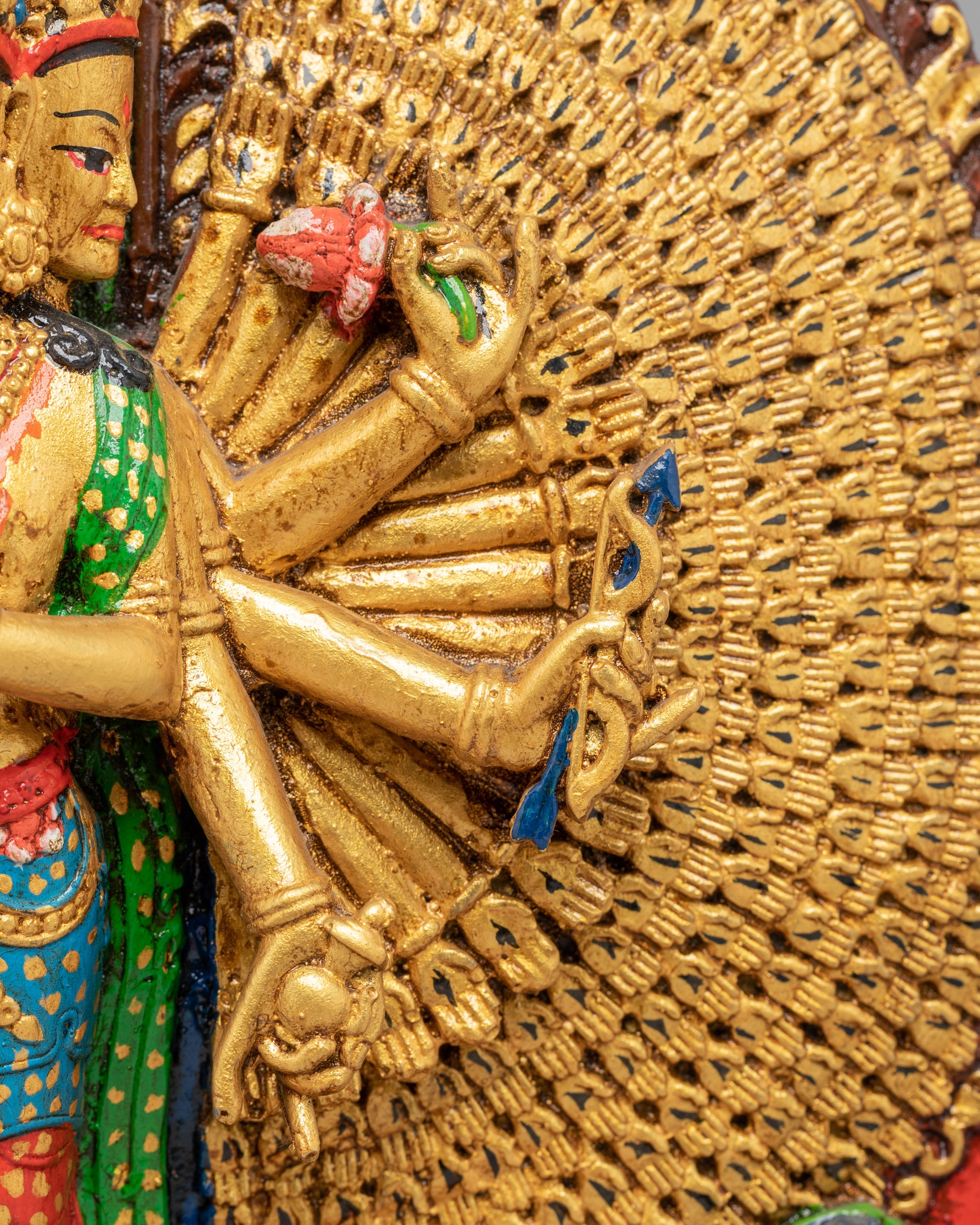 Statue of 1000 Armed Chenrezig | Himalayan Treasure of Nepal