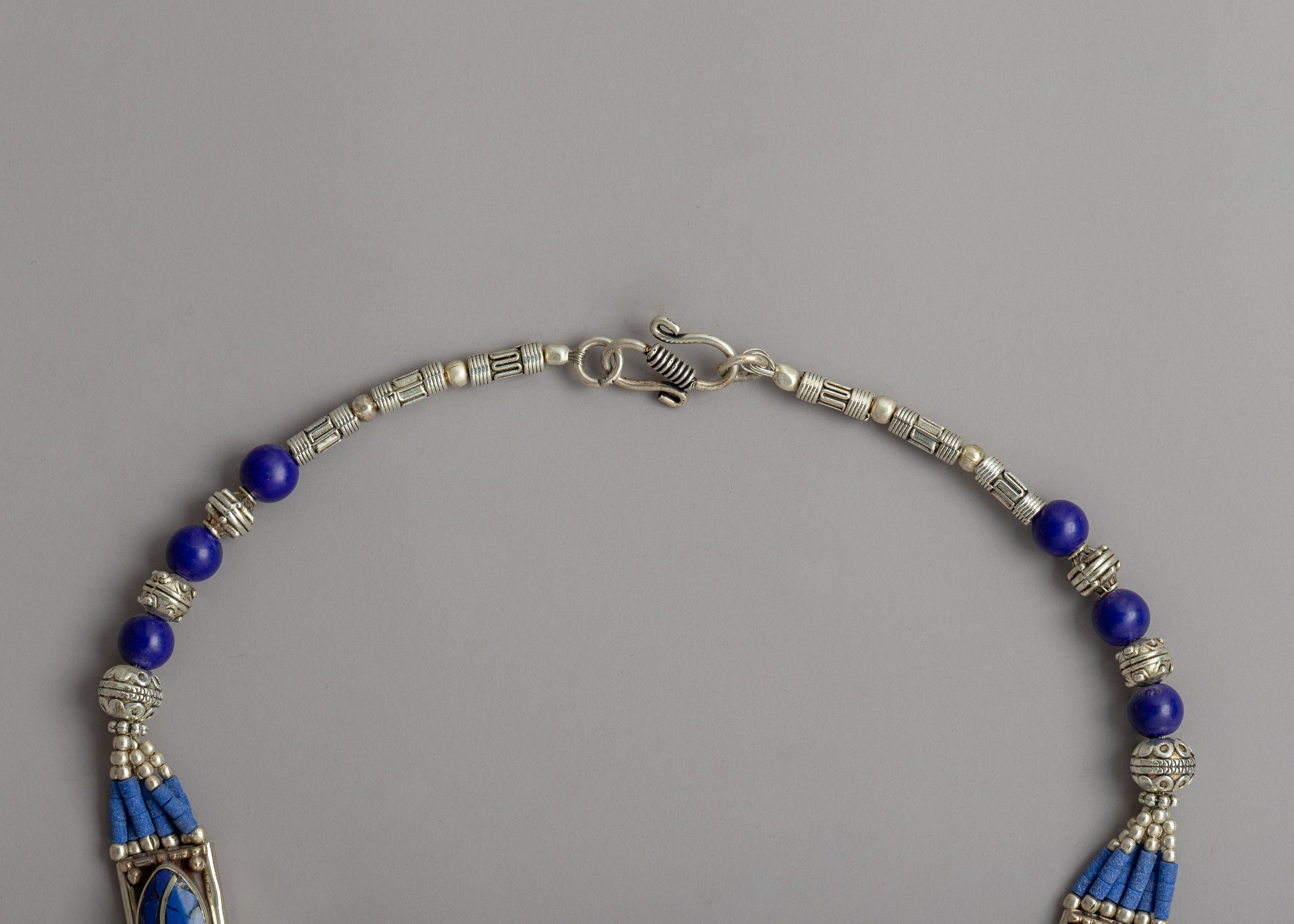Handcrafted Lapis Lazuli Necklace | A Timeless Statement Piece