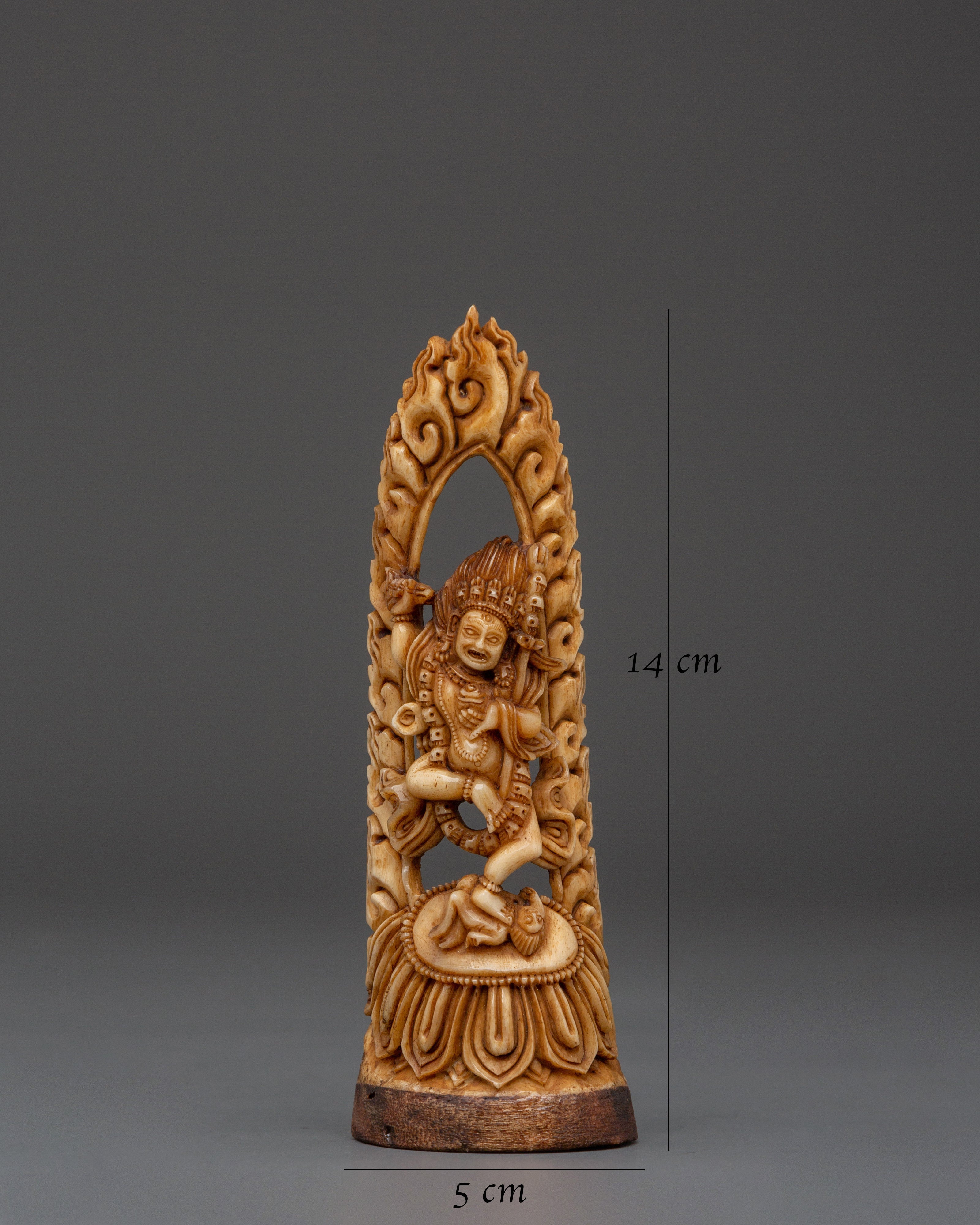 Traditional Dorje Phagmo Bone Statue | Buddhist Vajravarahi Sculpture