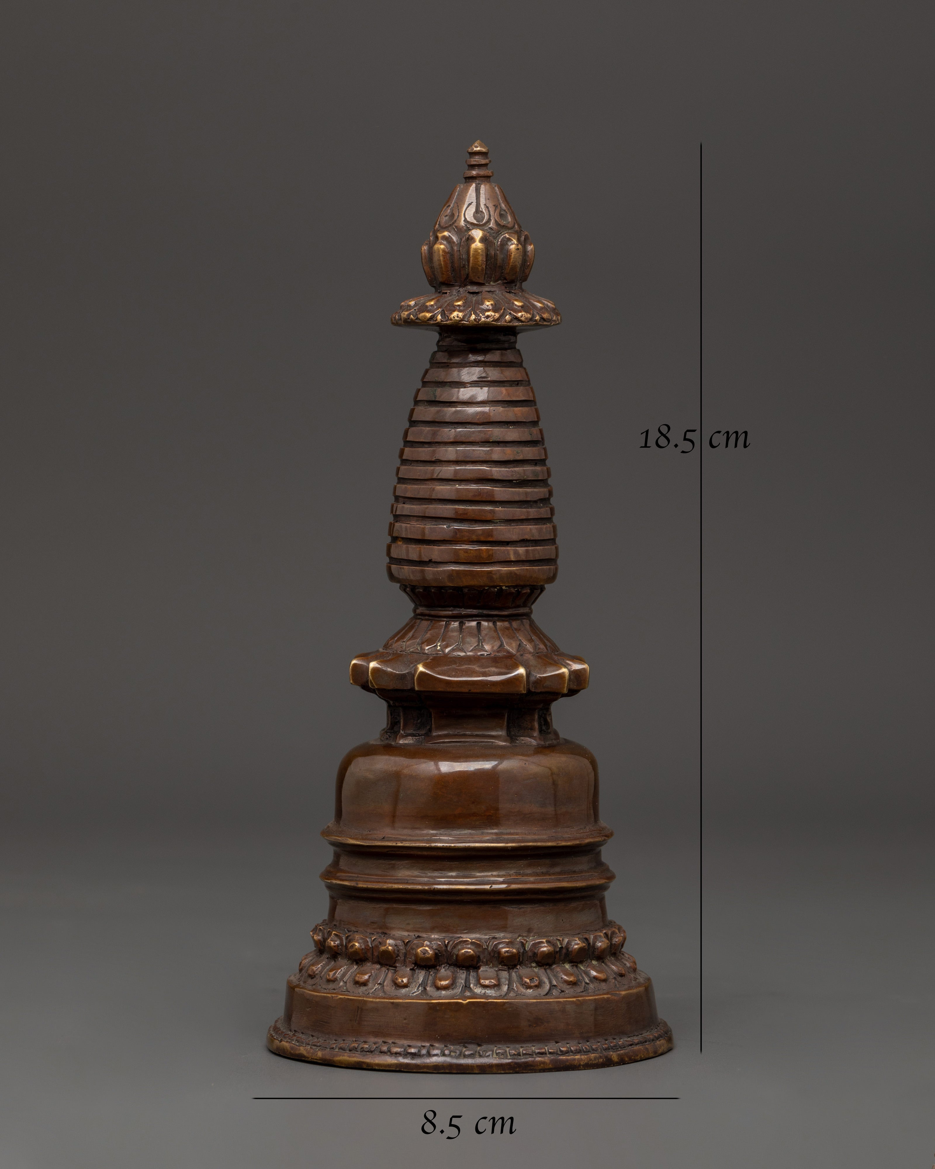 Copper Stupa for Altar | Altar and Meditation