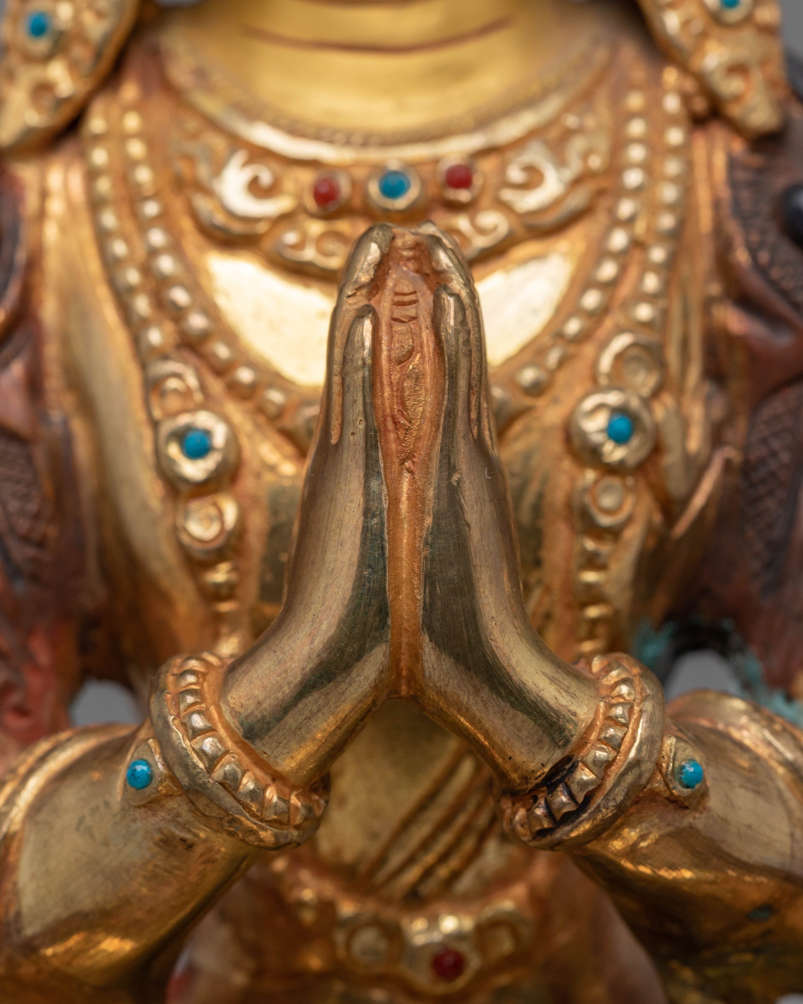 Tibetan Bodhisattva chenrezig Handmade Statue | Buddhist Sculpture