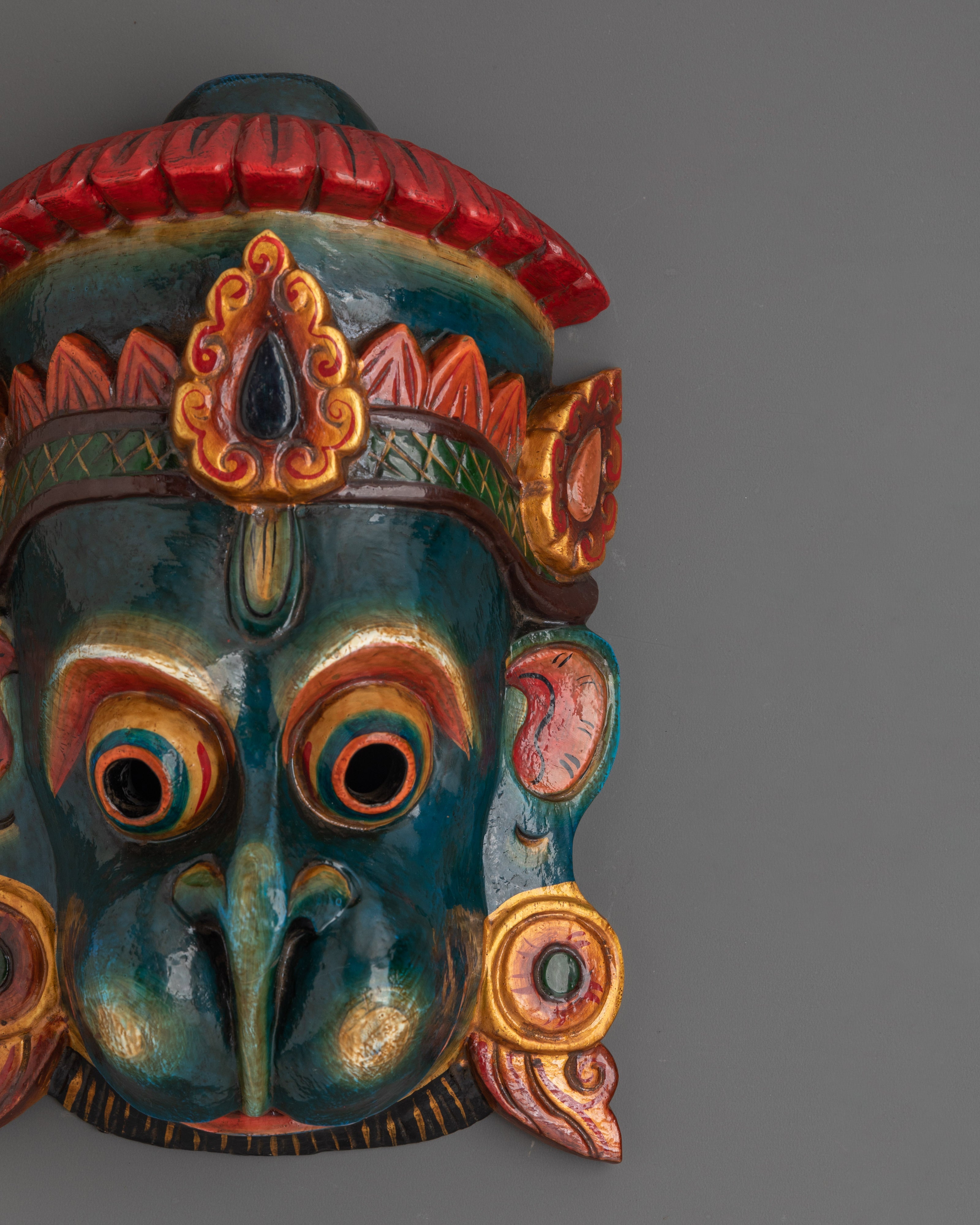 Hindu Deity Mask Wall Hanging | Devotion And Spiritual Protection