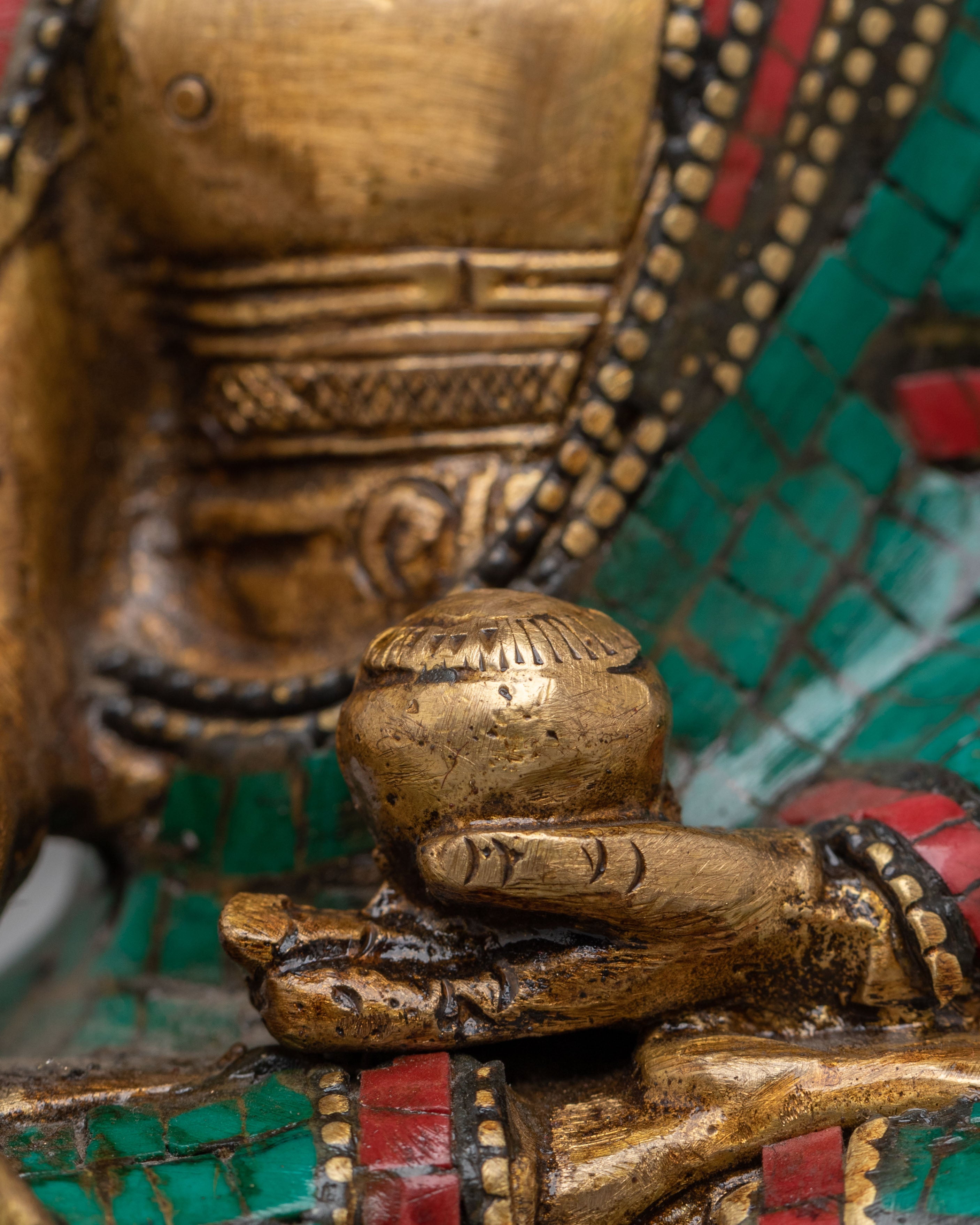 Handmade Shakyamuni Buddha Tibetan Statue | Tibetan Sculpture