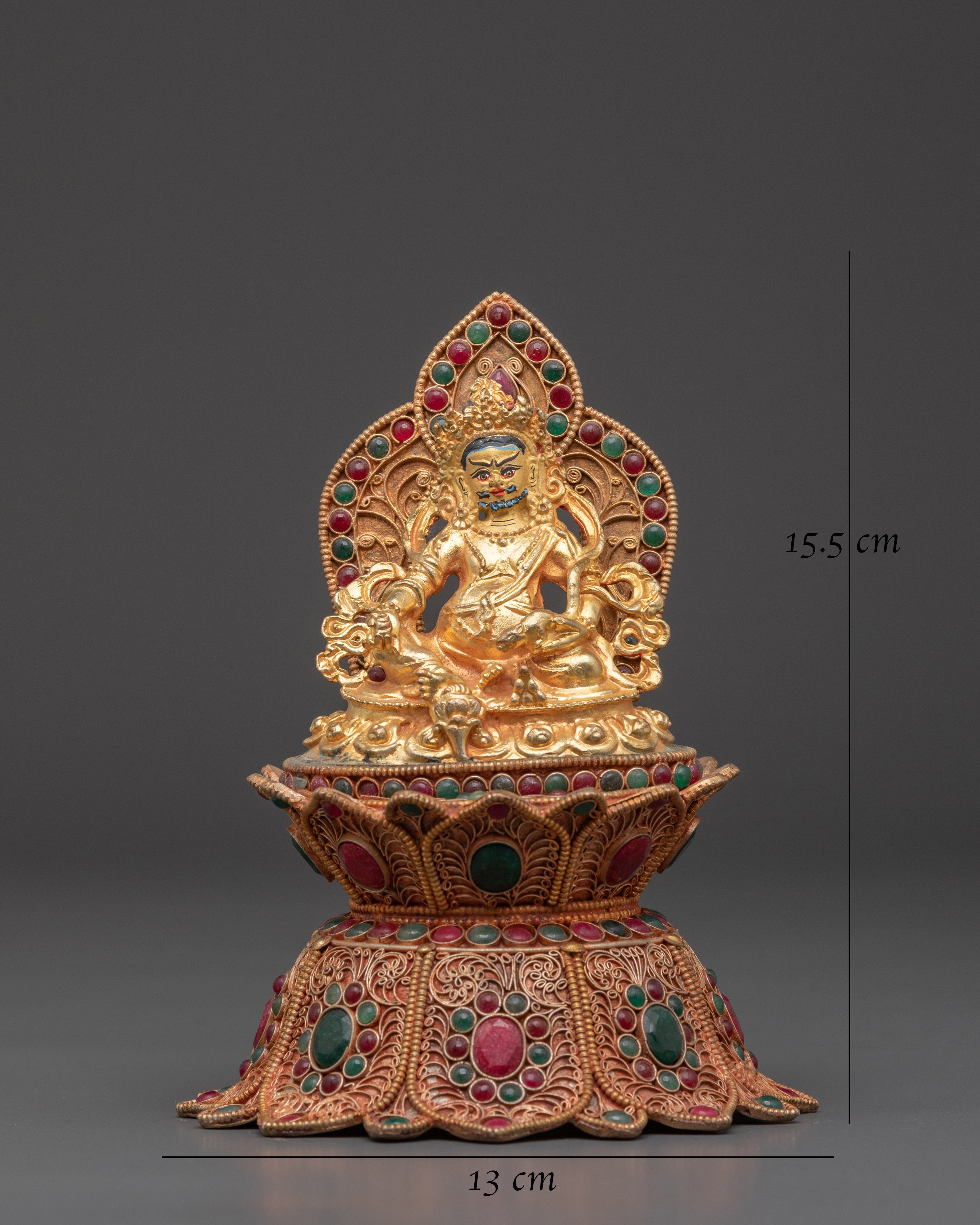 Buddhist Prosperity, Dzambhala | Tibetan Wealth Deity Statue