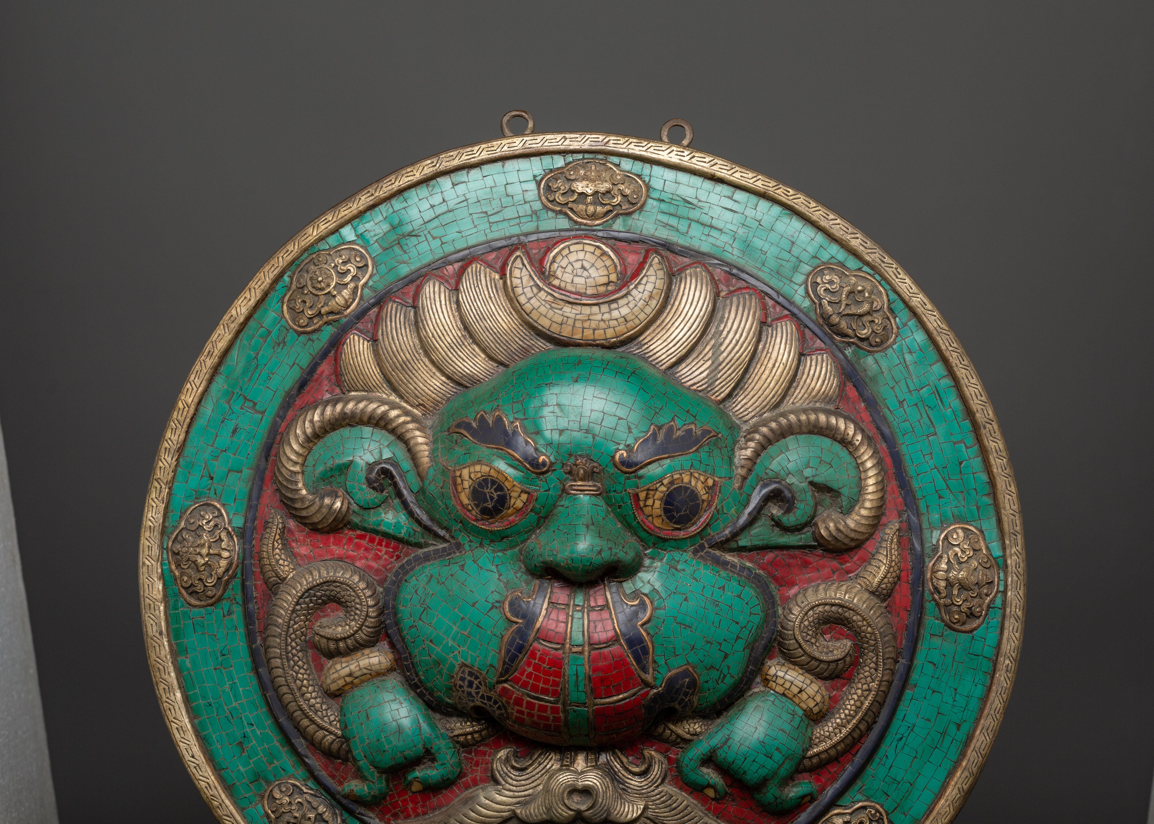 Tibetan wall hanging with turquoise | Sacred Space & Decor