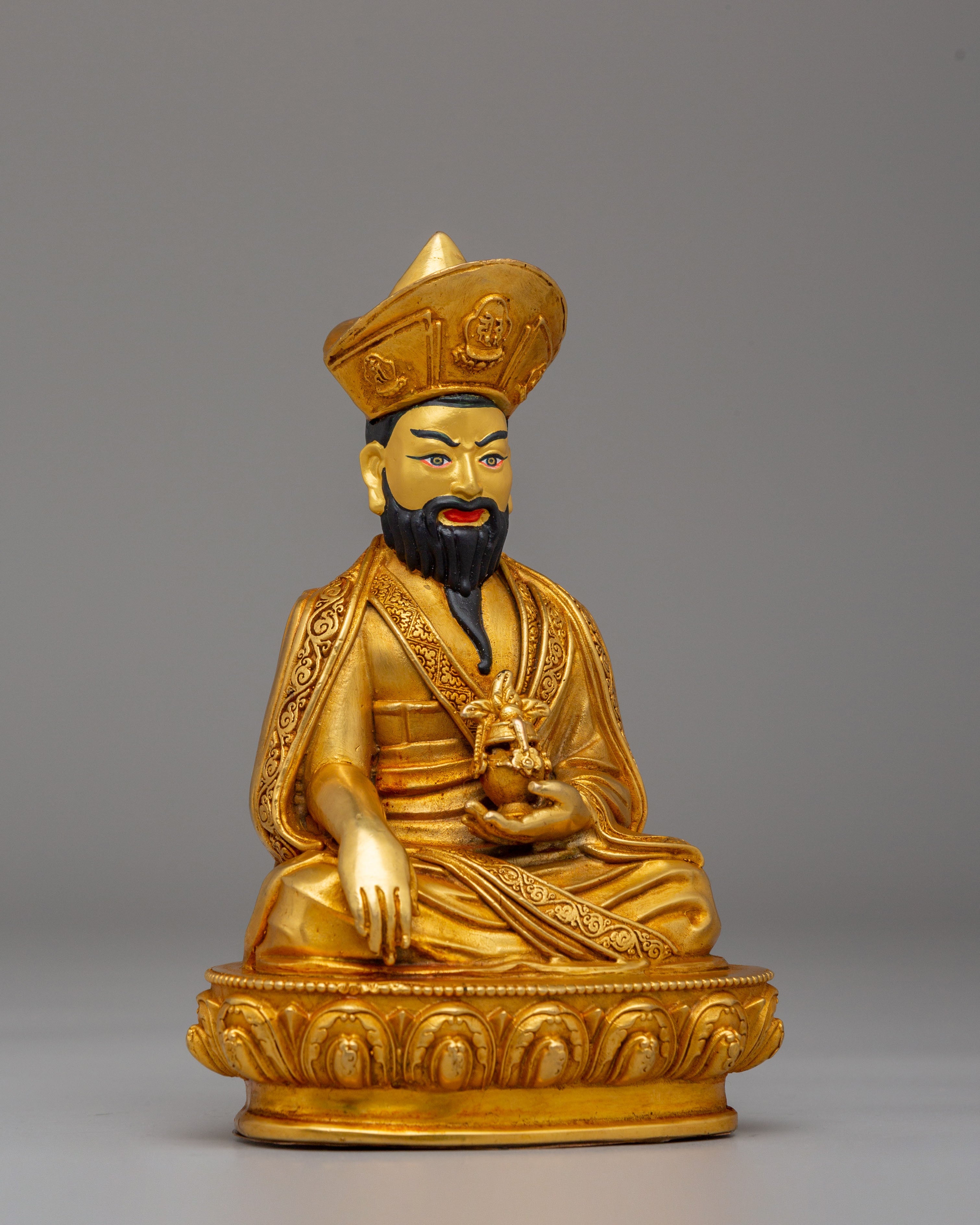 Handmade Guru Shapdum Altar Statue | Tibetan Spiritual Artwork