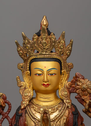 Chenrezig Compassionate Buddha Statue | Divine Spiritual Artwork From Nepal
