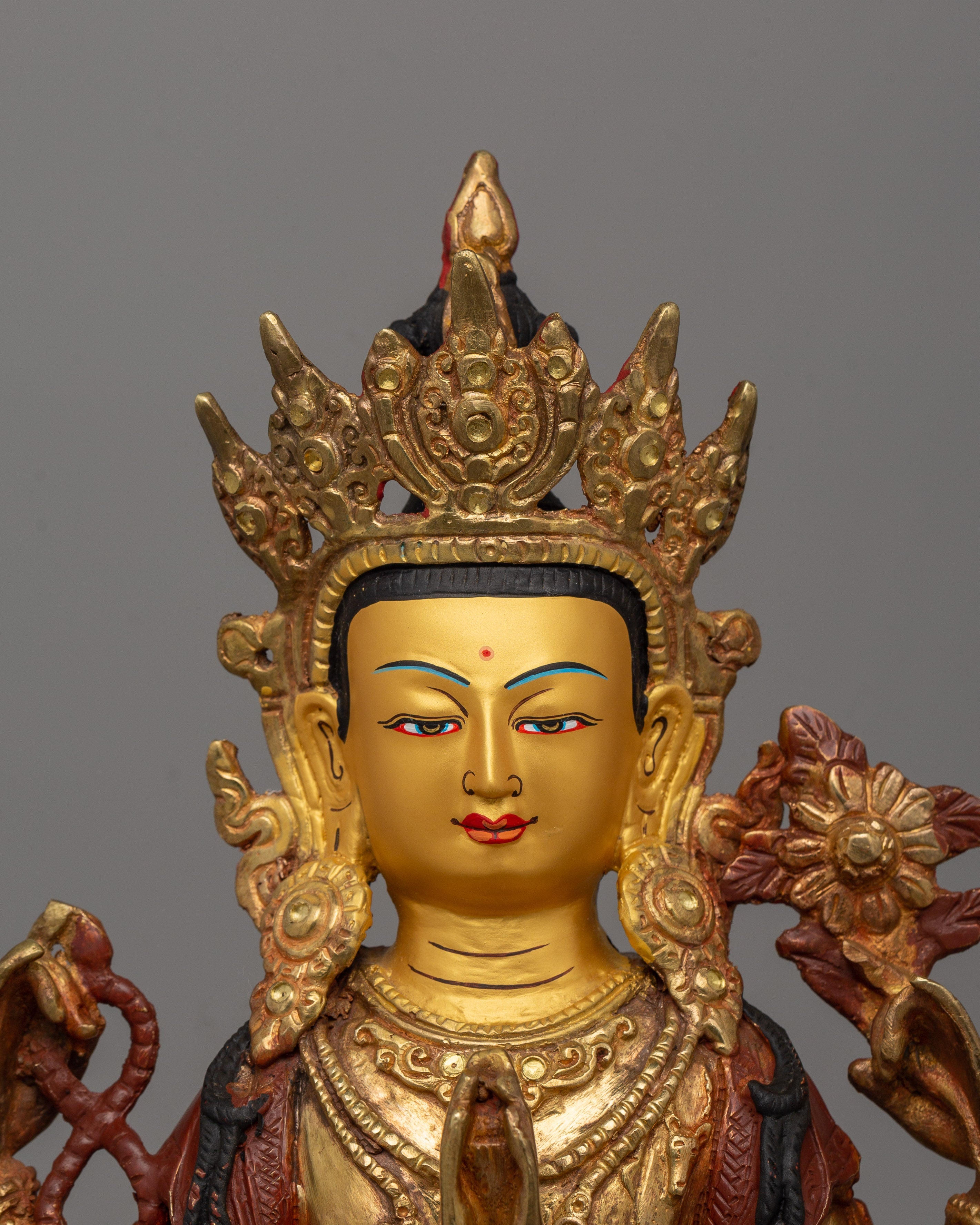 Chenrezig Compassionate Buddha Statue | Divine Spiritual Artwork From Nepal