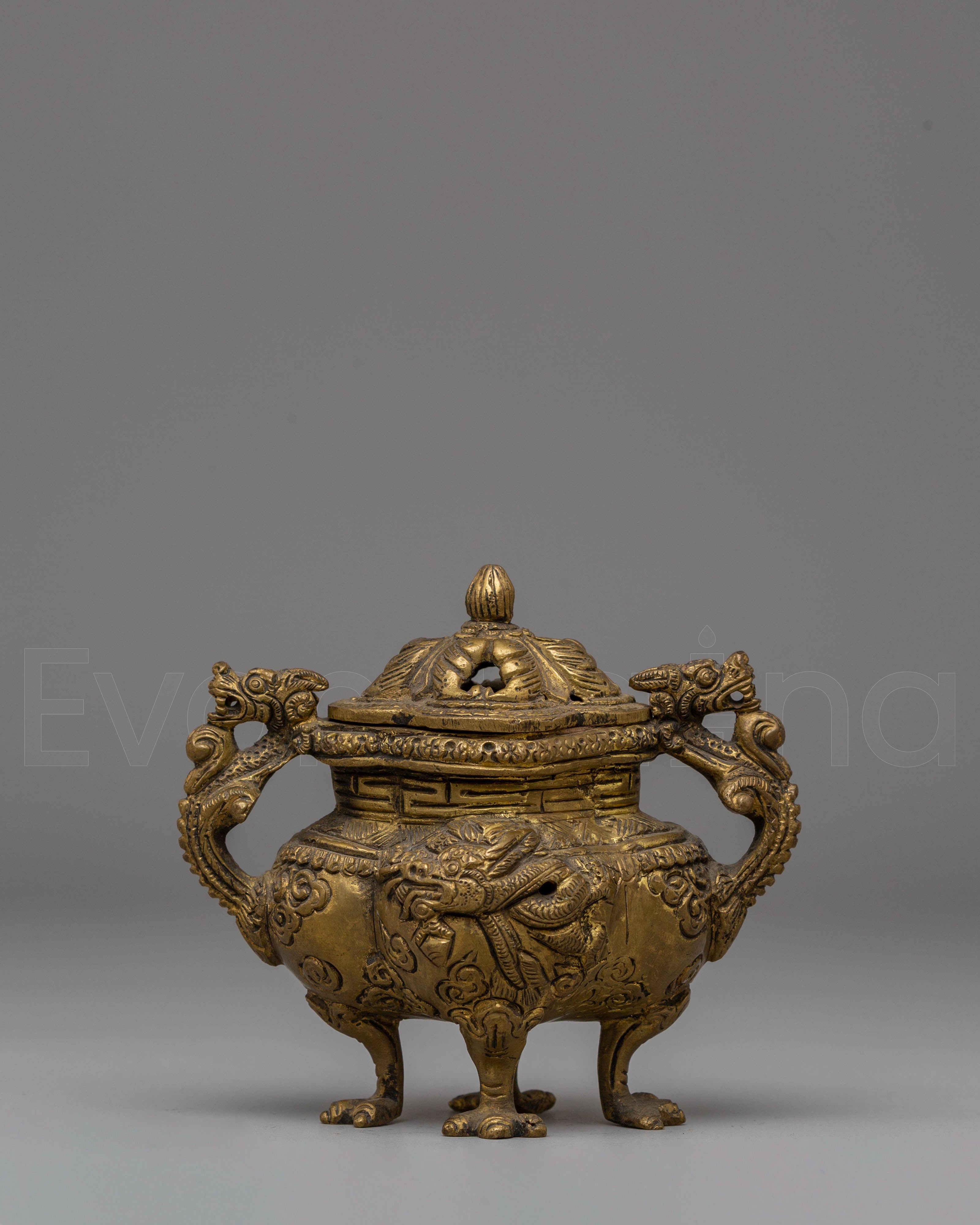 Dragon Motifs Incense Burner