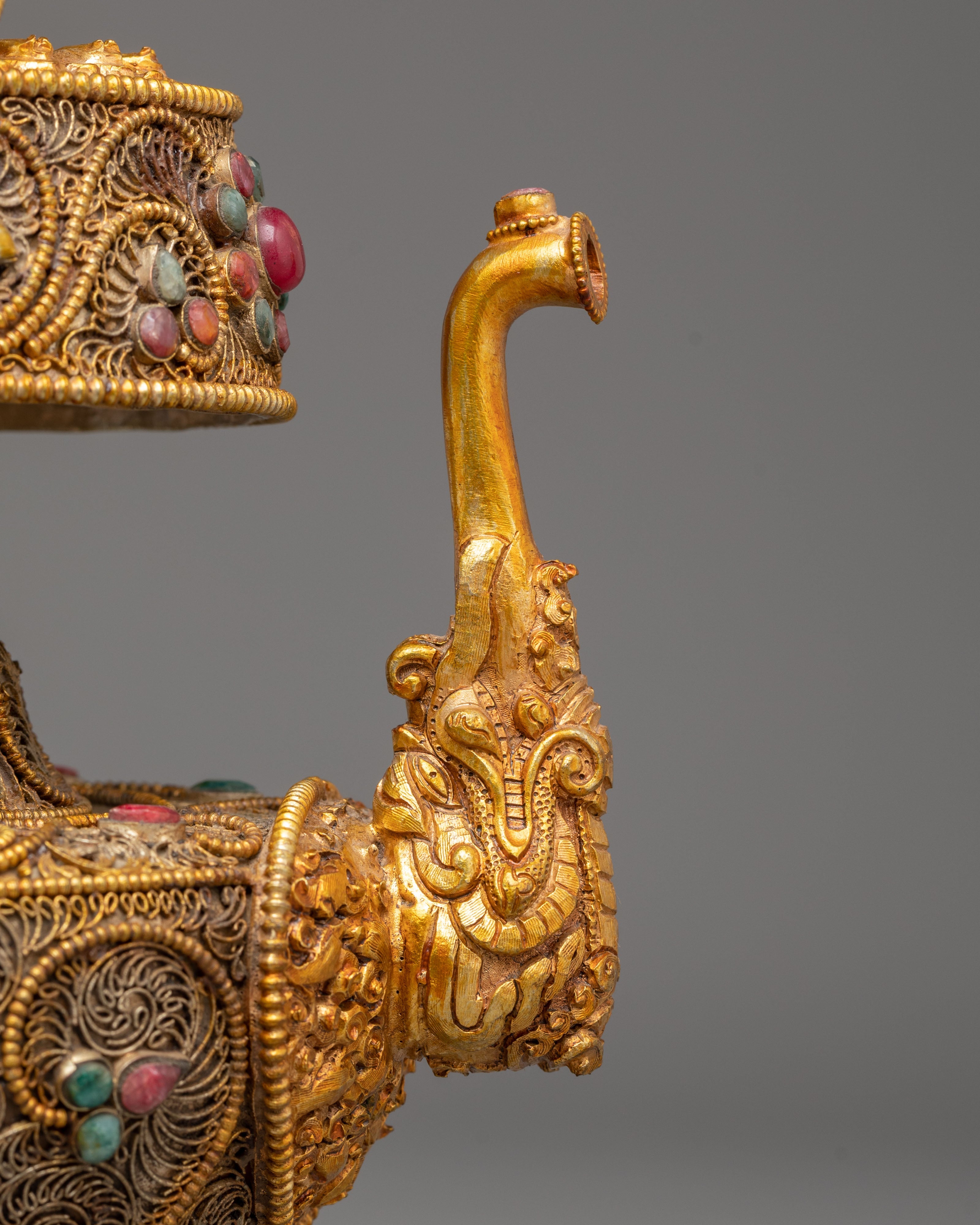 Tibetan Buddhist Bhumba for Ritual | Sacred Vessel for Ceremonies