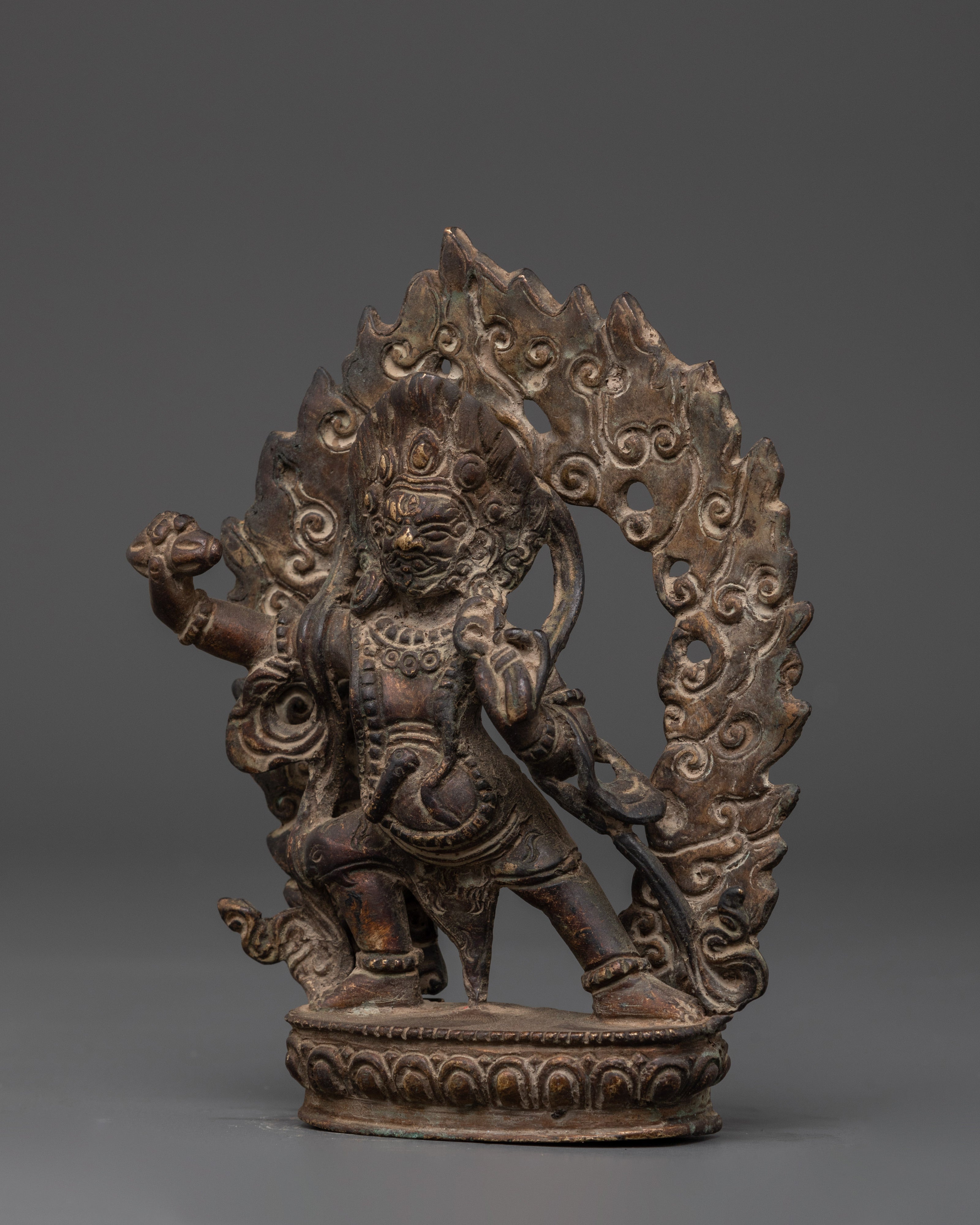Tibetan Vajrapani Figurine | Protector Deity Statue