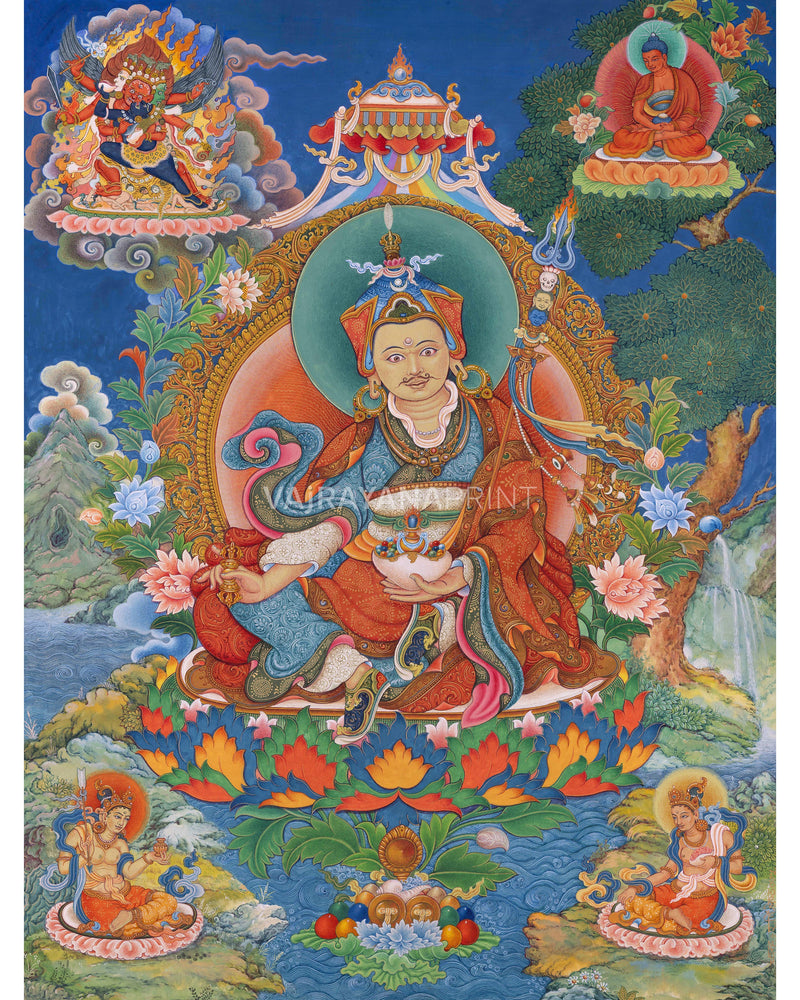 Guru Padmasambhava Thangka Print