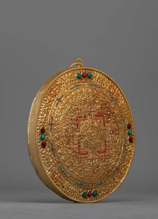 Wall Hanging Metal Mandala Thangka