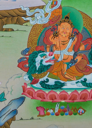 Hand-Painted Hevajra Thangka for Home Deco | A Great Compassion of Vajrayana Buddhism | Nepal Art