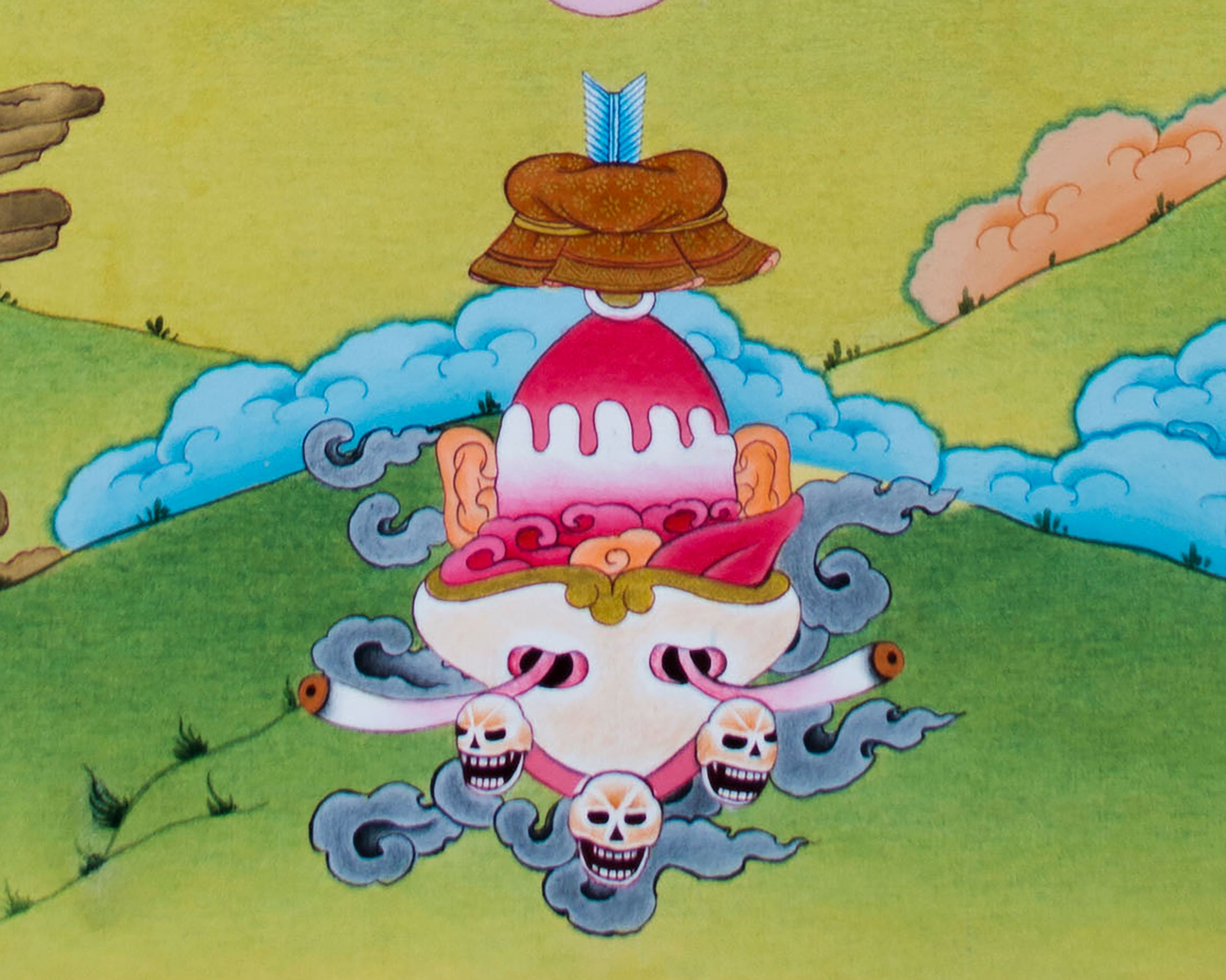 Tibetan Hevajra Thangka | Wrathful Hevajra Deity | Buddhist Decor