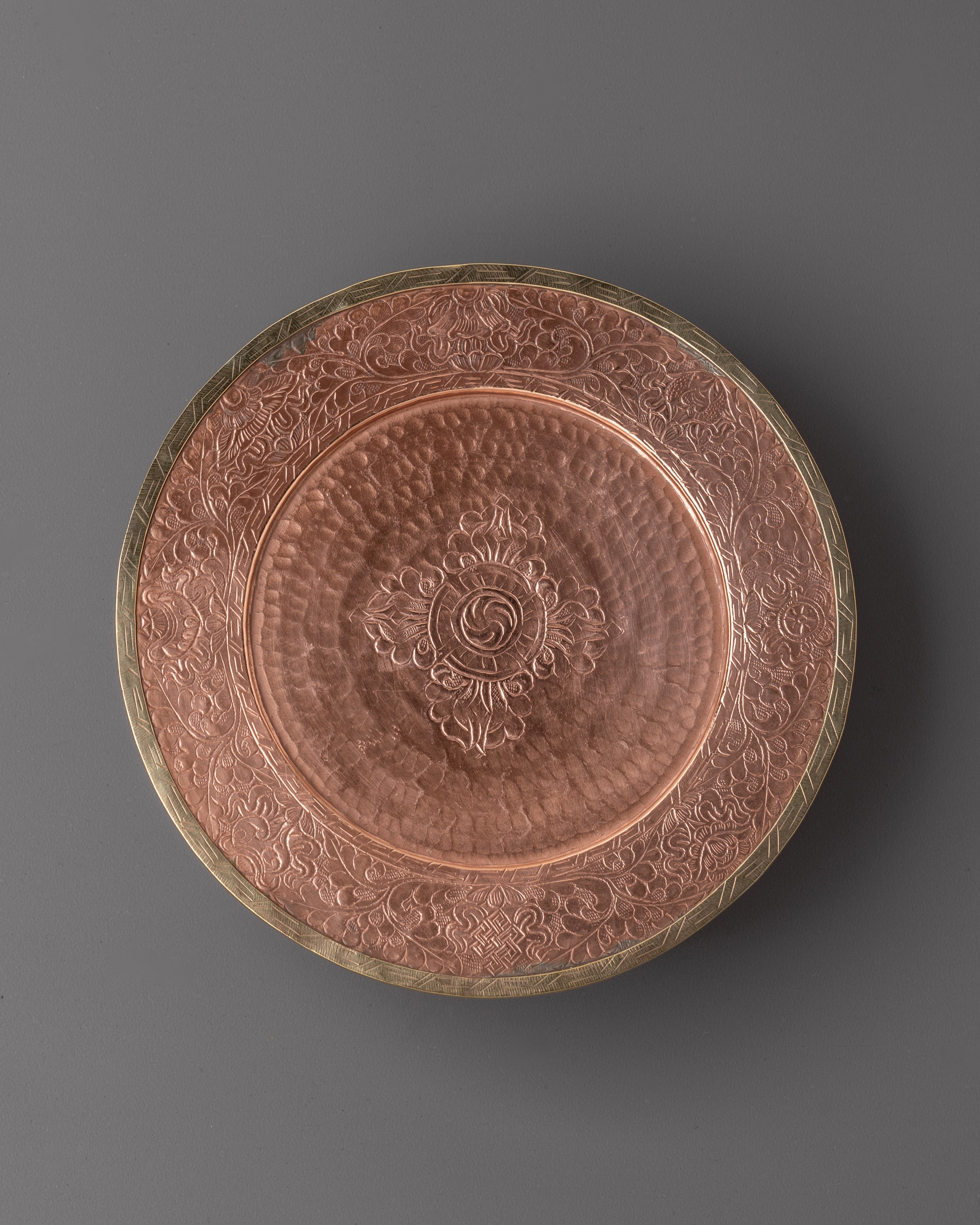 Handcrafted Tibetan Buddhist Mandala Set | Copper Mandala for Sacred Rituals