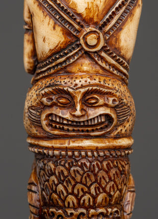 Handcrafted Vajrakila Buddhist Dagger | Ritual Phurba with Yak Bone