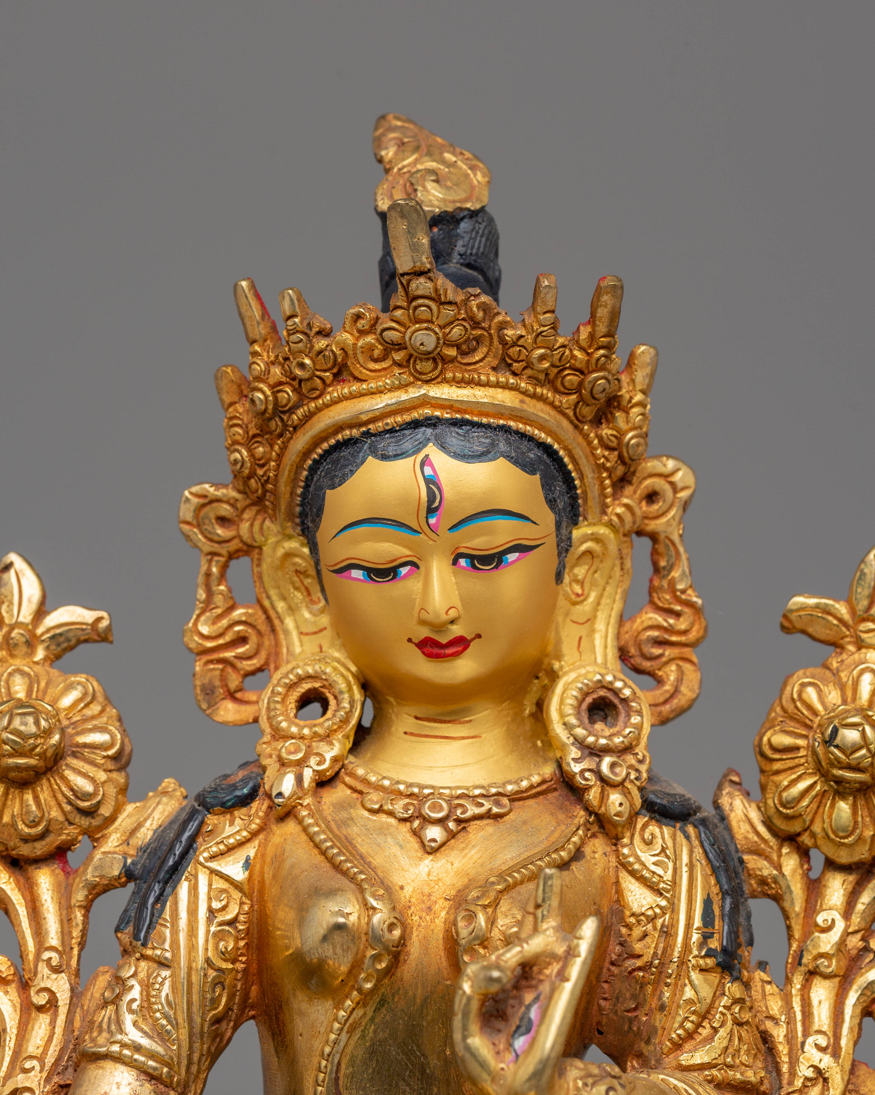 Handcrafted White Tara Sculpture for Decor  | A Symbol of Compassion