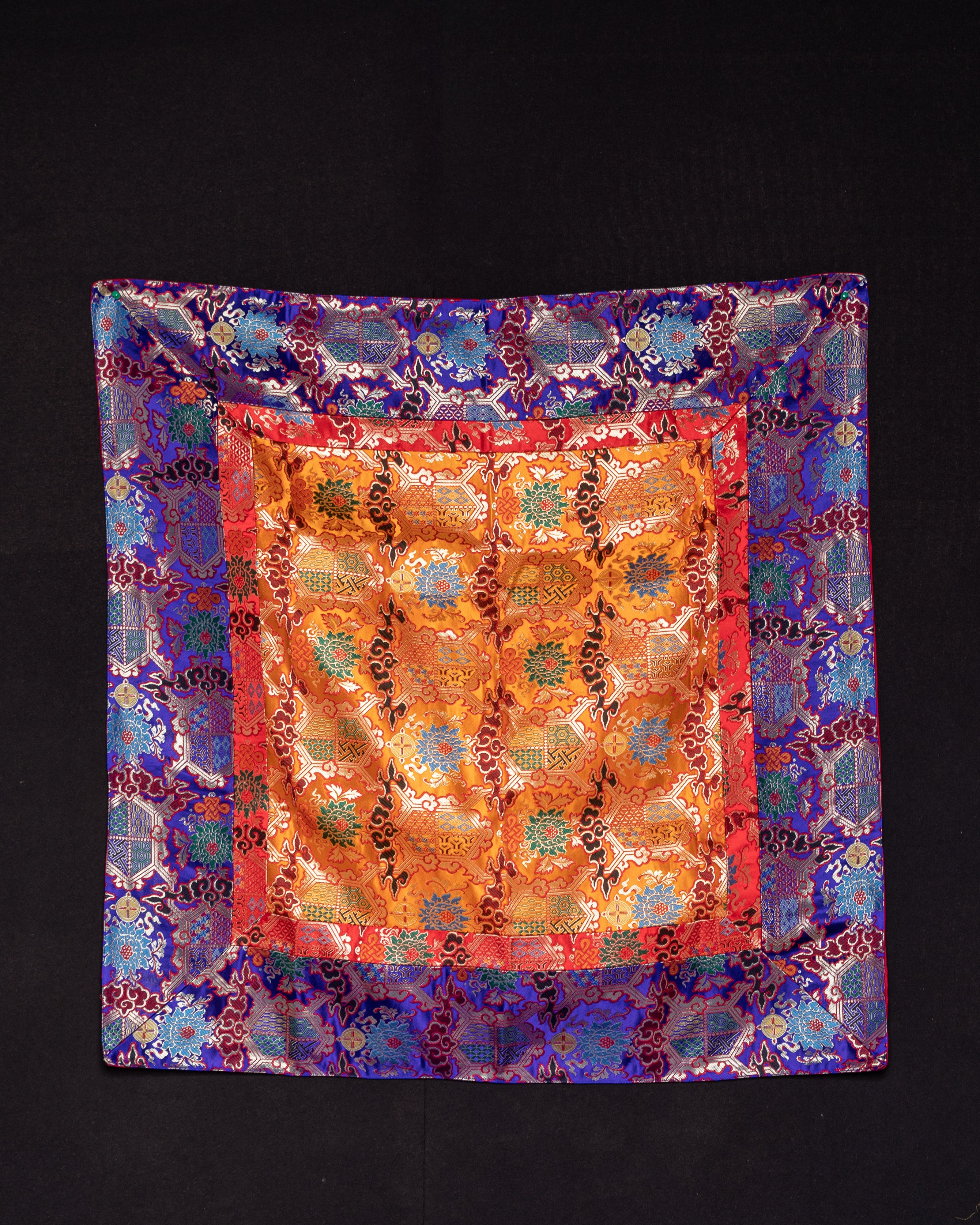 Tibetan Silk Table Cloth for Decor | Cover for Living Spaces & Sacred Areas