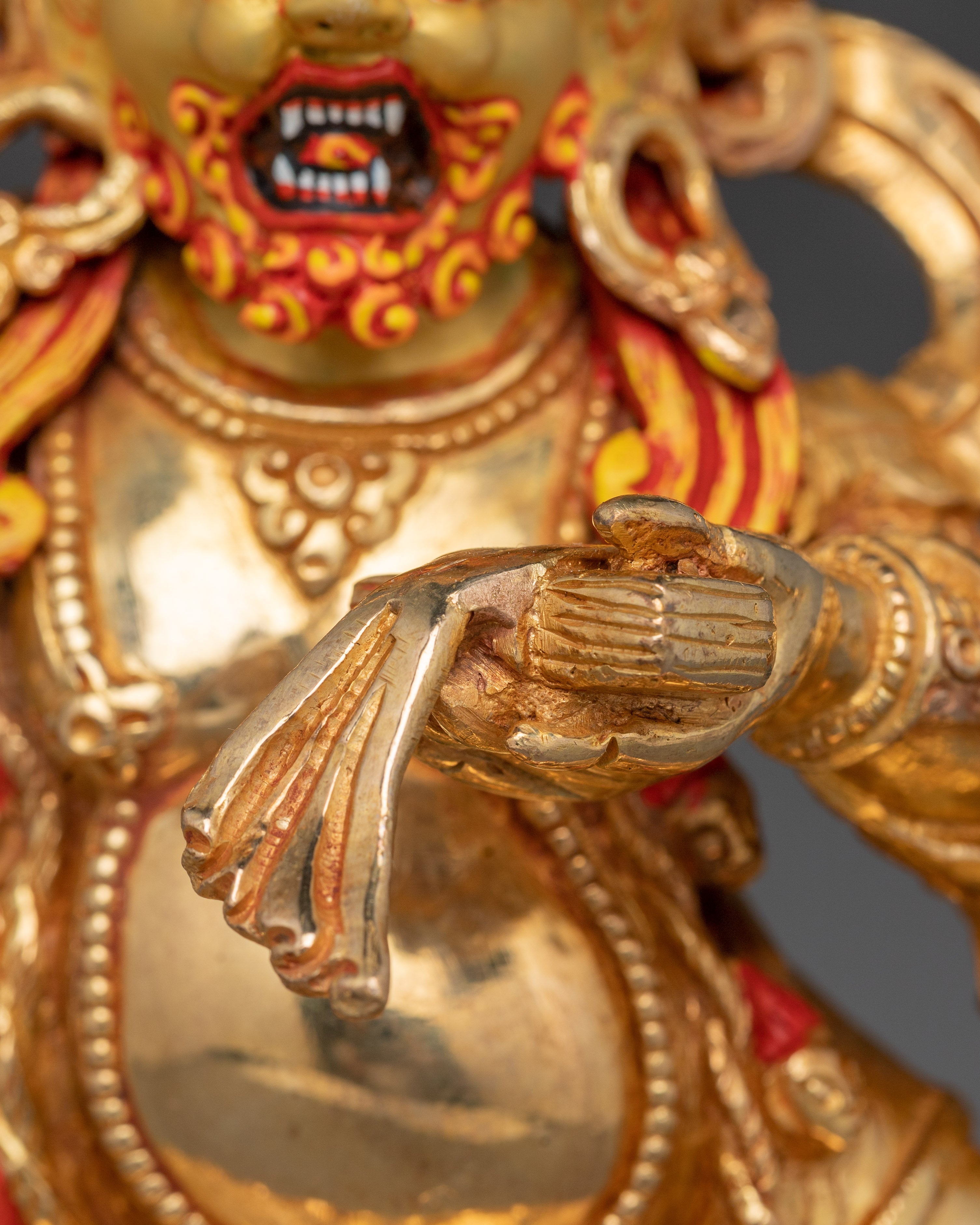 Tibetan Black Manjushri Statue | Wrathful Wisdom Deity