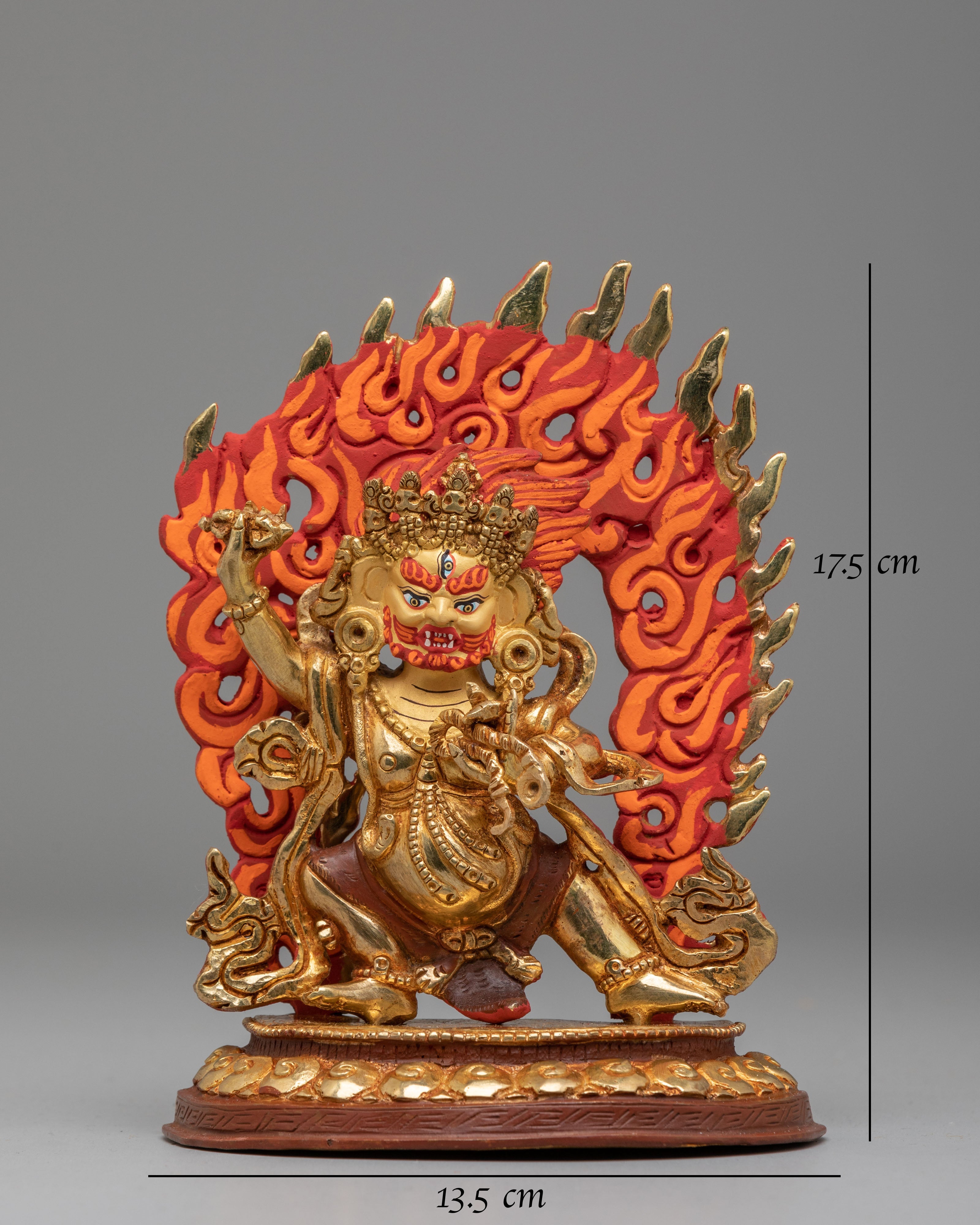 Sacred Vajrapani Spiritual Statue | Handcrafted Tibetan Protector Deity
