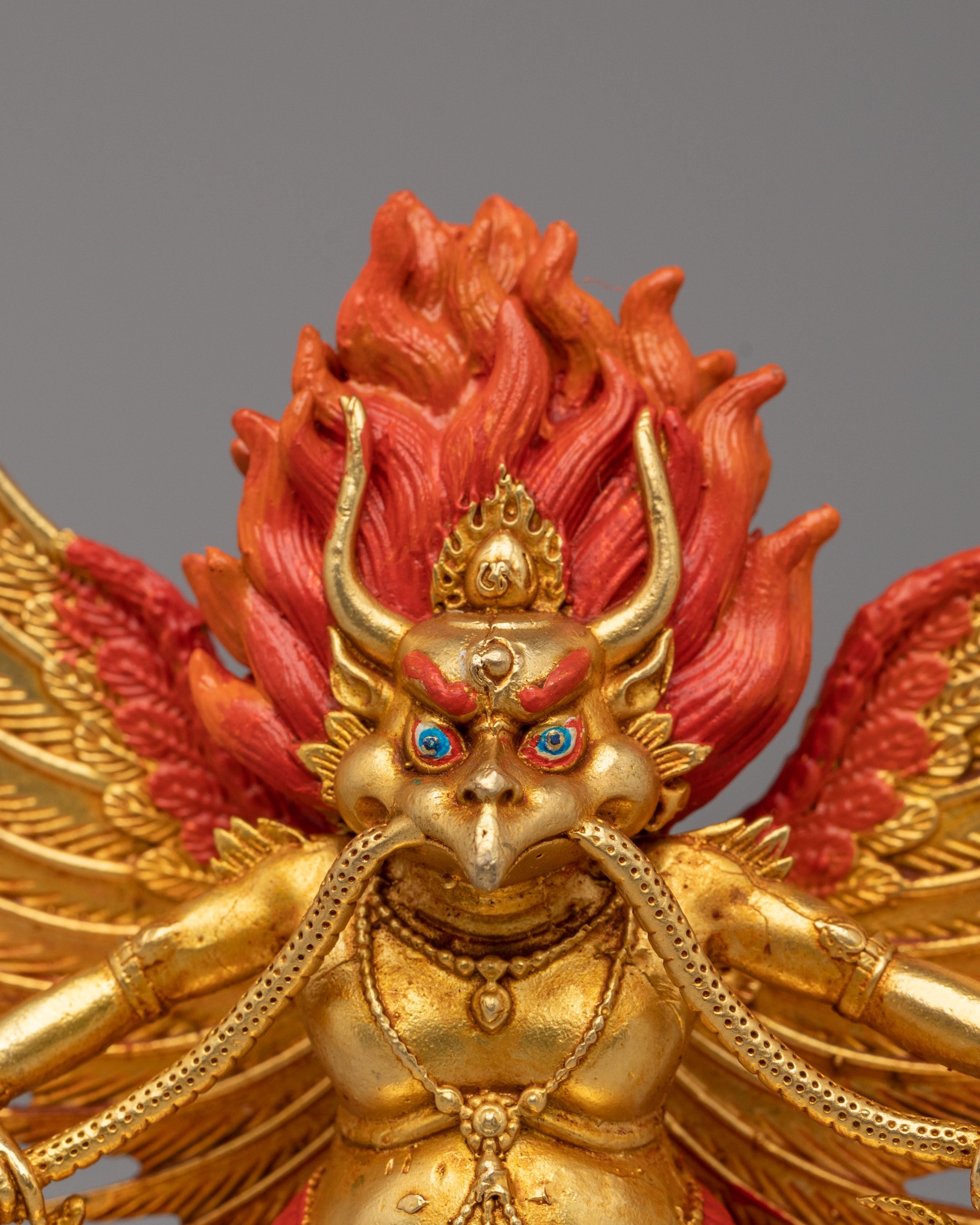 Tibetan Scared Buddhist Garuda Statue | Bird Deity Figurine