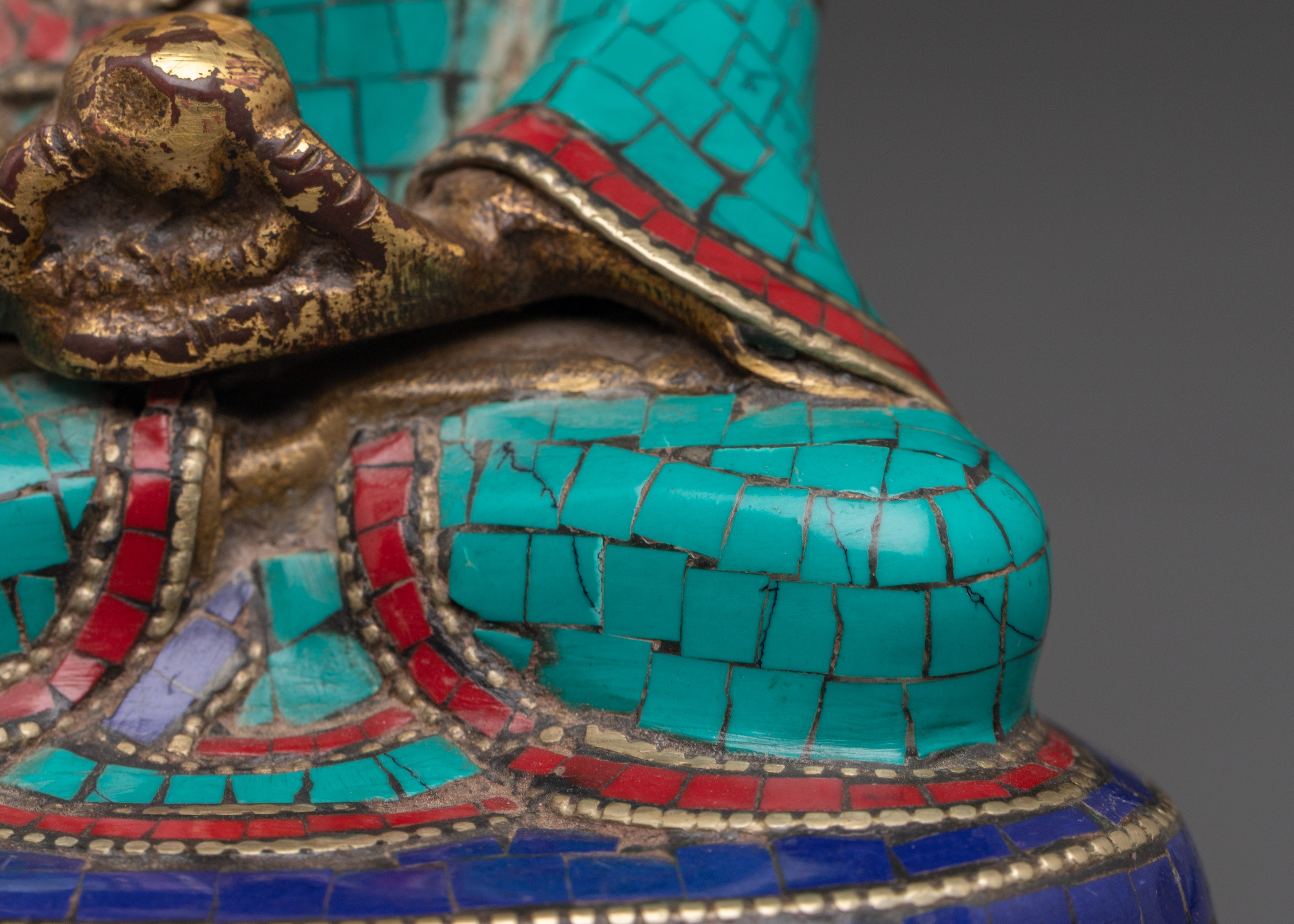 Sacred Buddha Amitabha Handcrafted Statue | Brass Amitabha Buddha Art