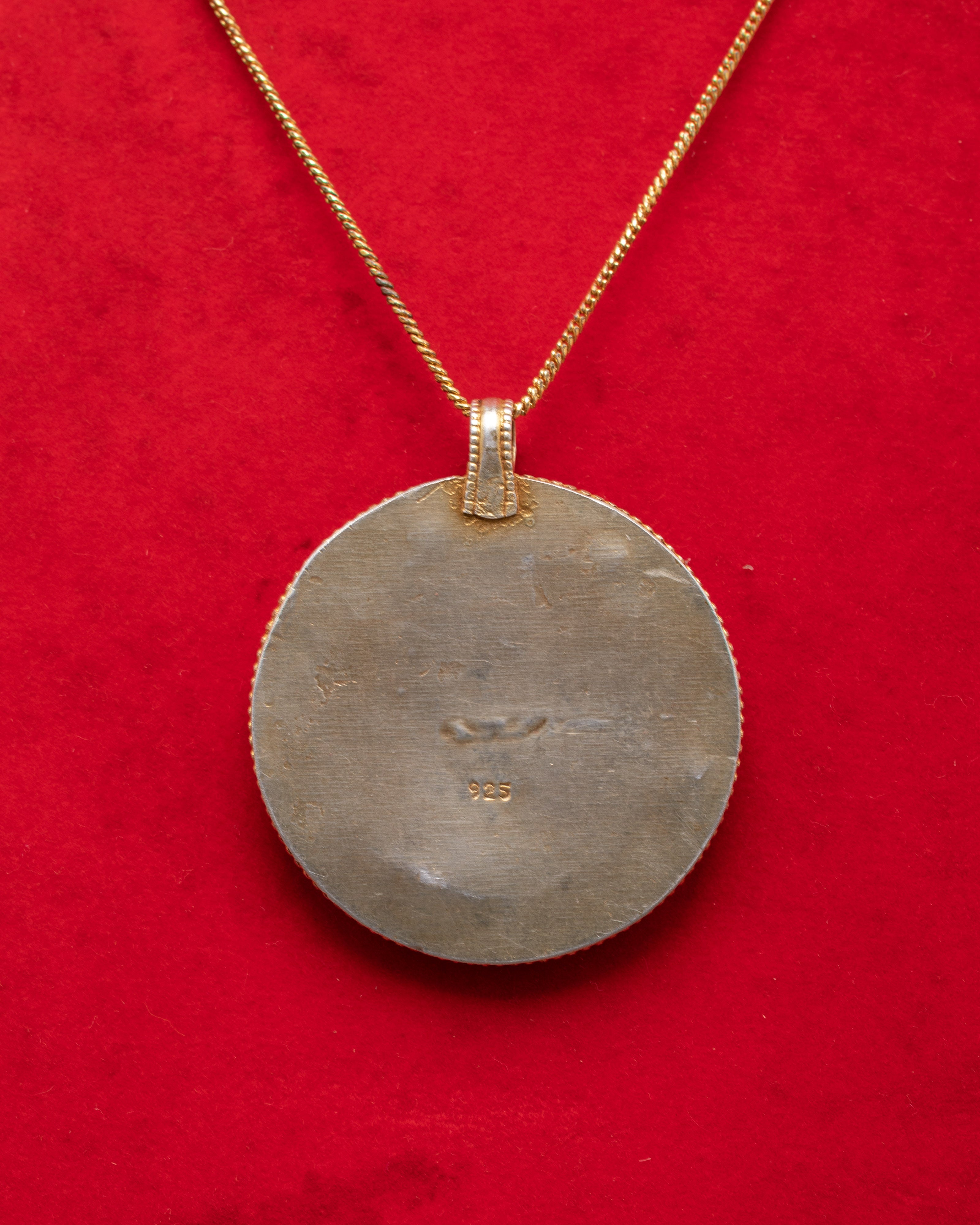 Handcrafted Tribal Pendant | Turquoise and Red Coral Boho Jewelry