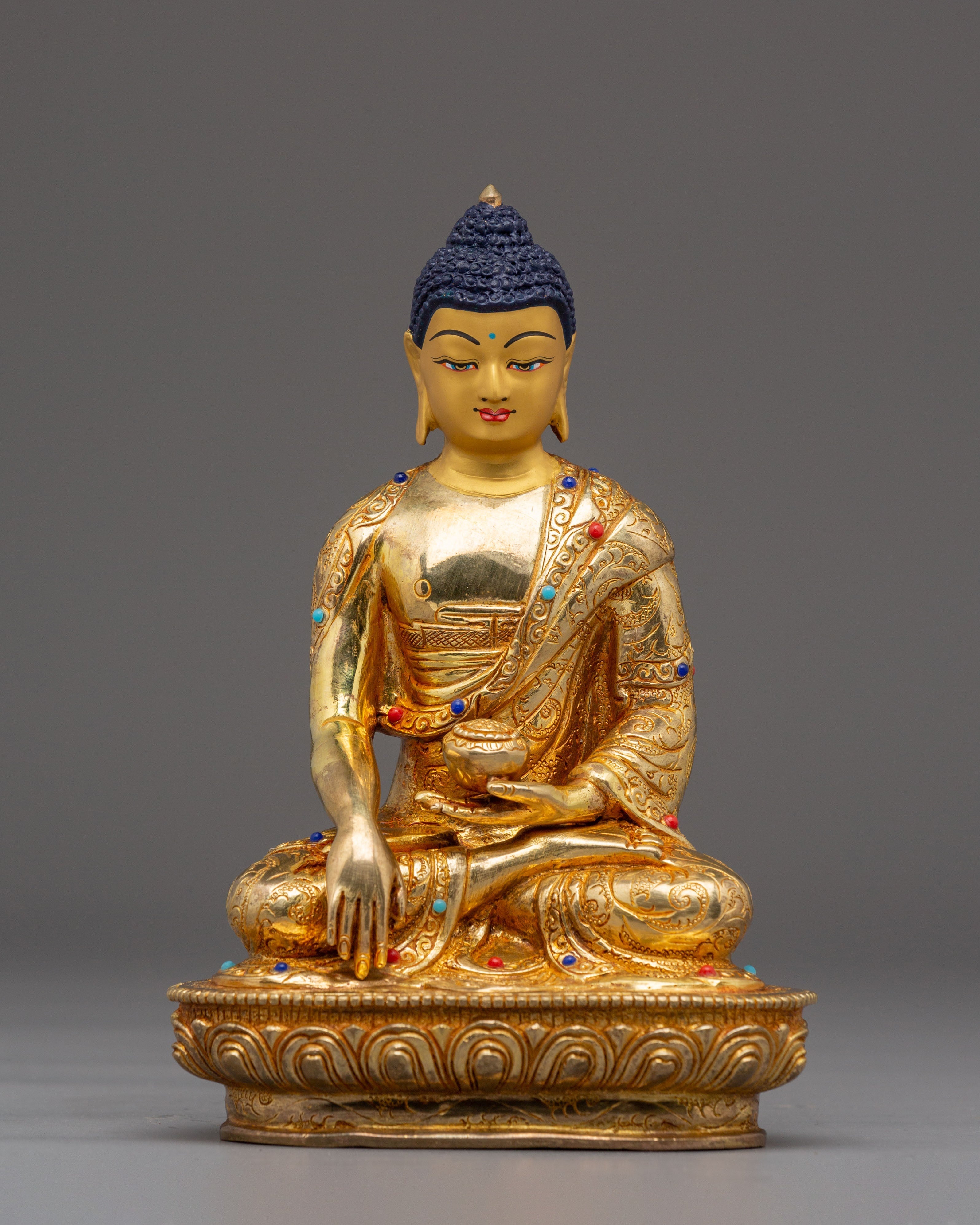 Tibetan Shakyamuni Buddha Figurine, Teacher of Dharma