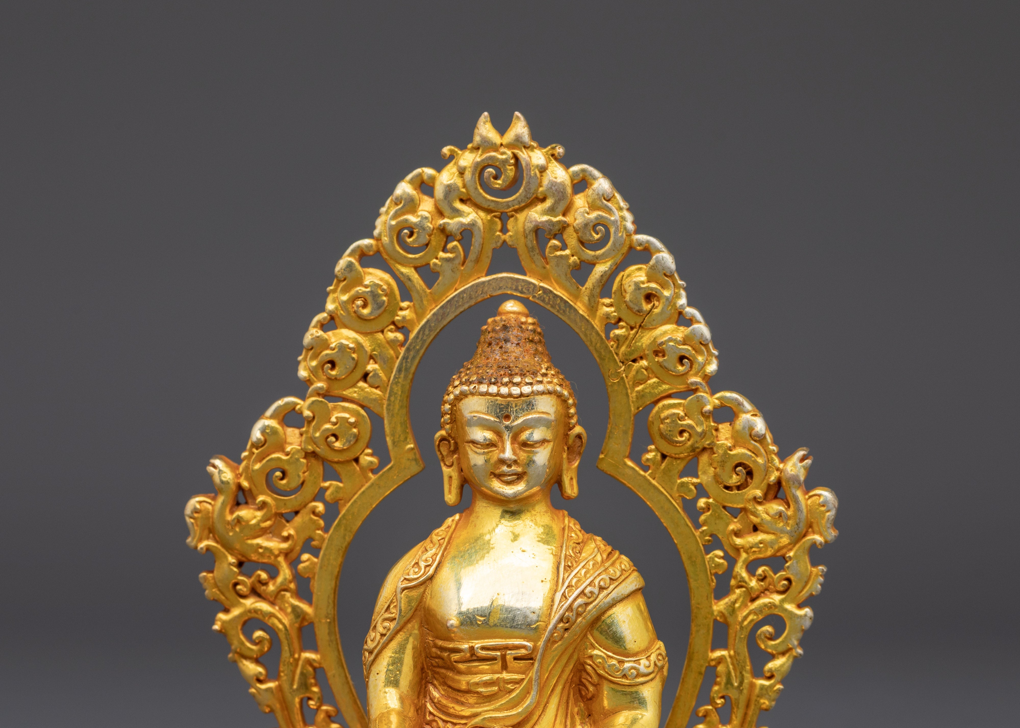 Shakyamuni Buddha Spiritual Copper Statue | Historical Buddha Figurine