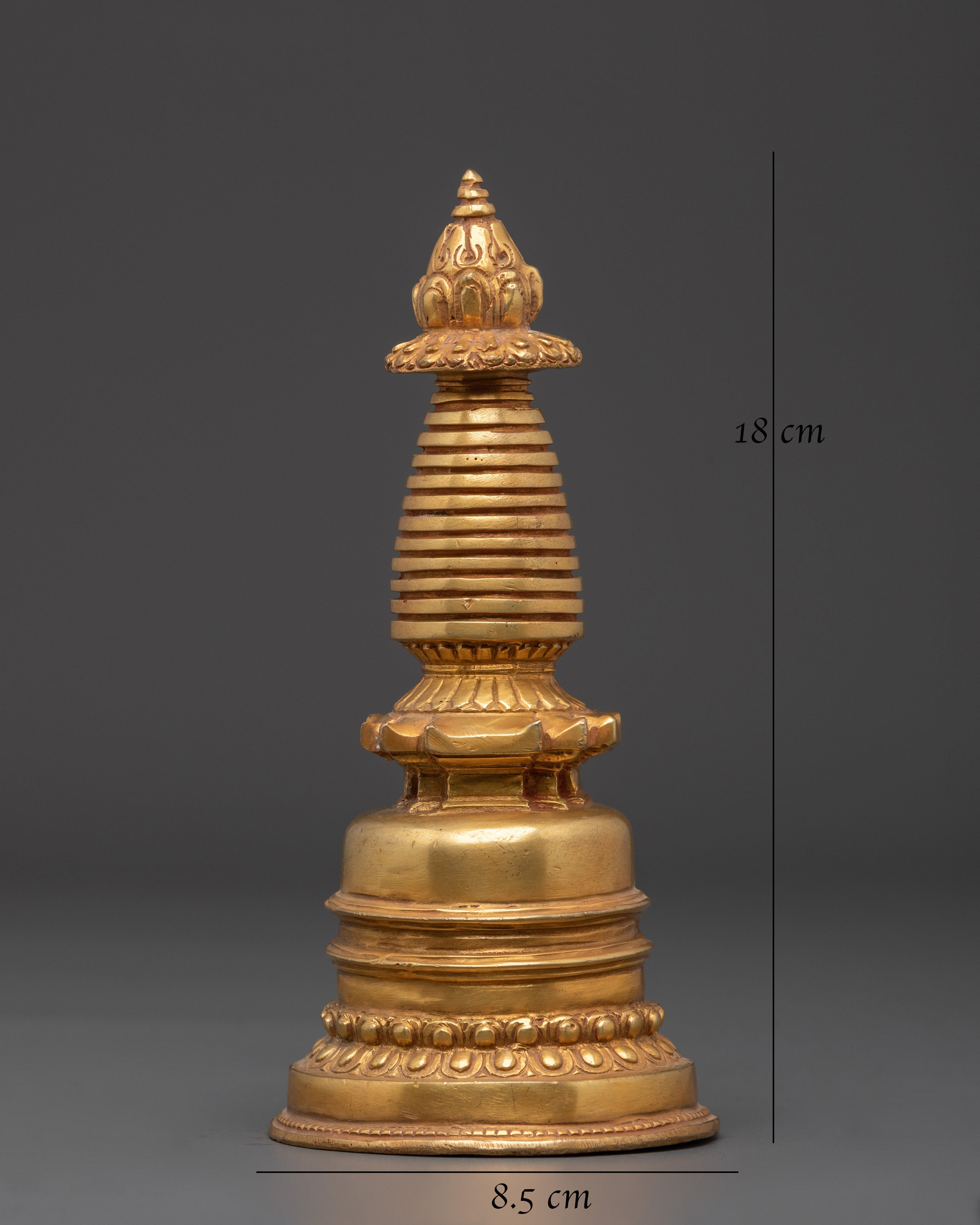 Sacred Tibetan Altar Stupa | Handcrafted Buddhist Spiritual Art
