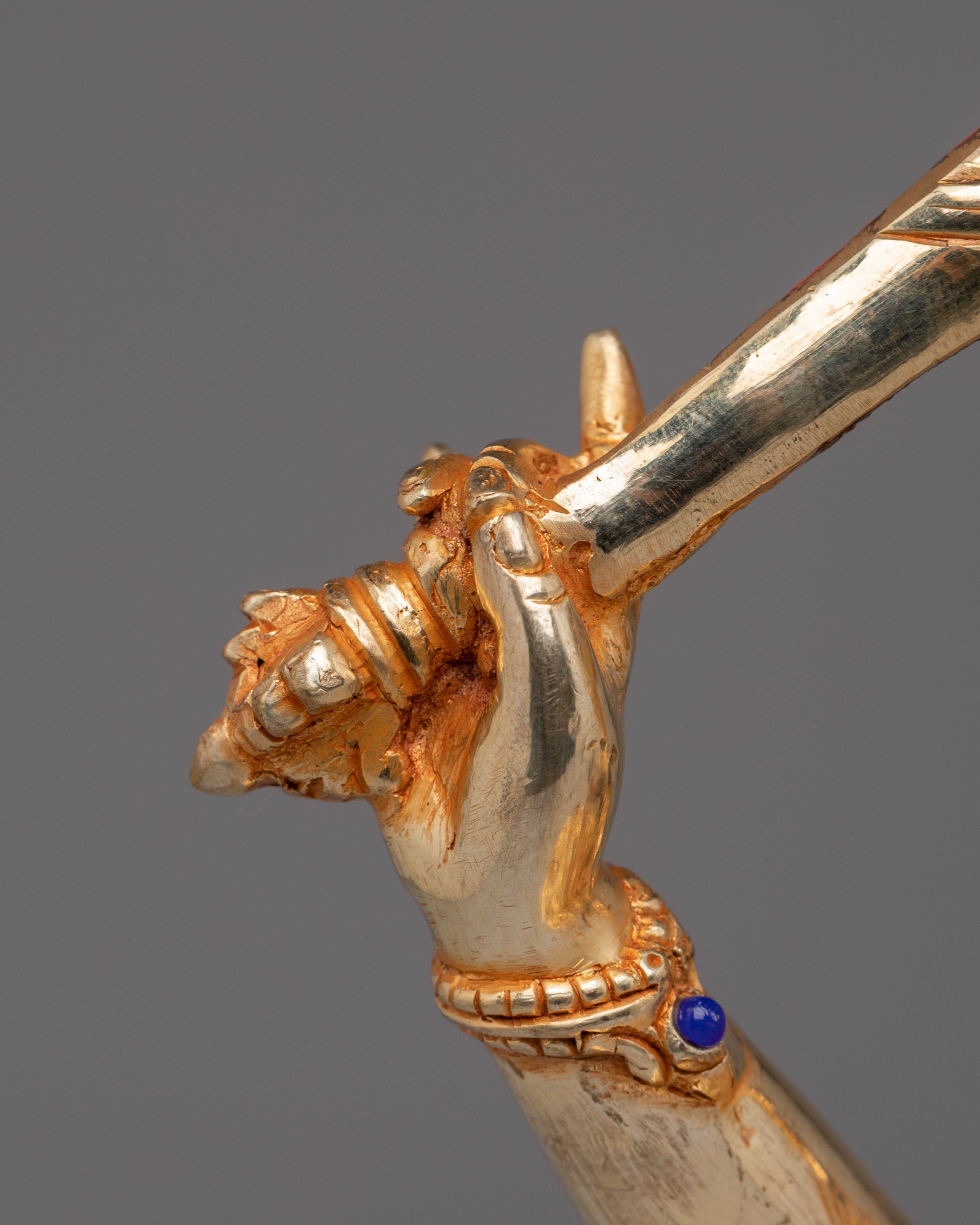 Sacred Flaming Sword Manjushri Statue | Buddhist Wisdom Deity