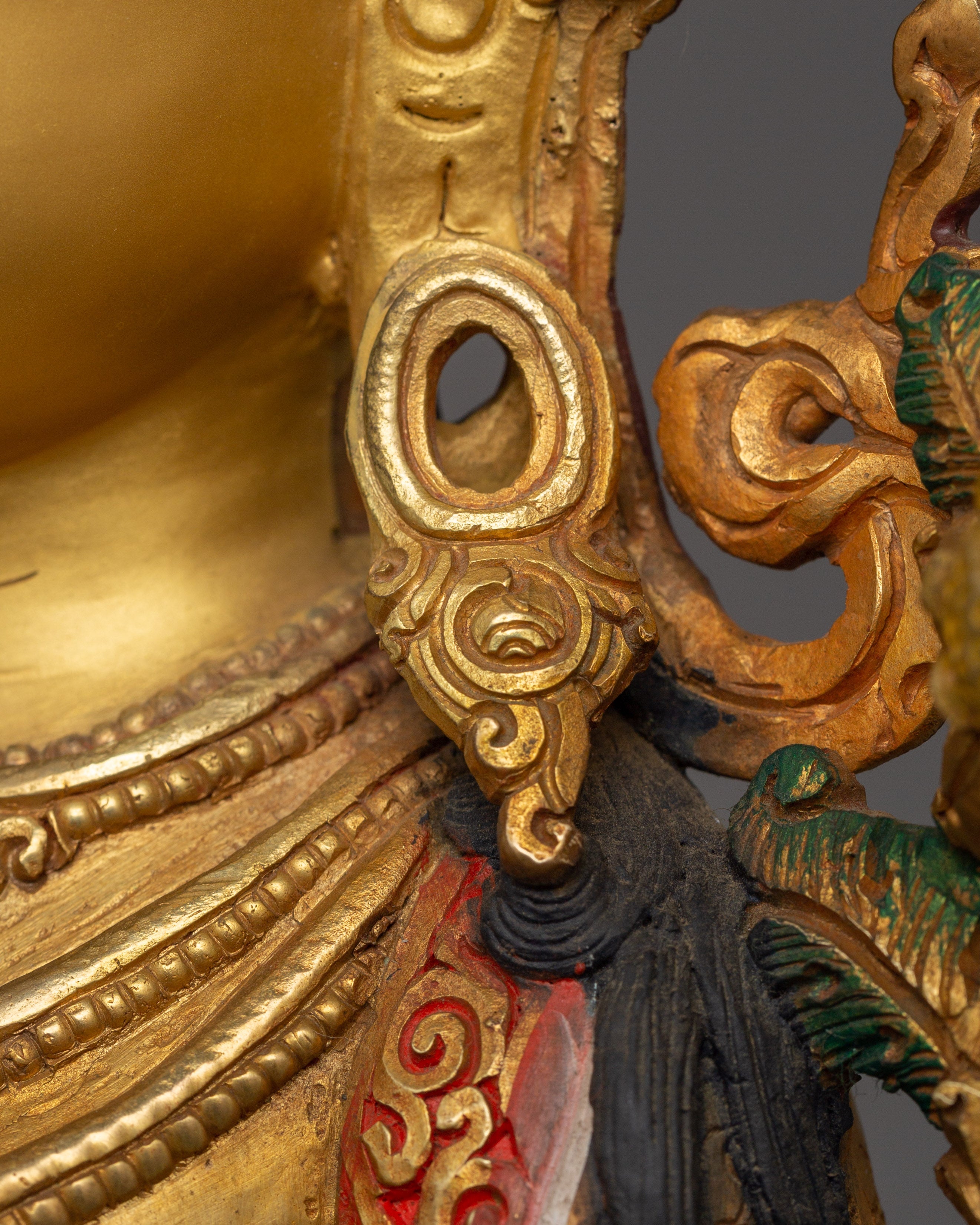 Golden Goddess White Tara Statue | Seven Eyes Deity
