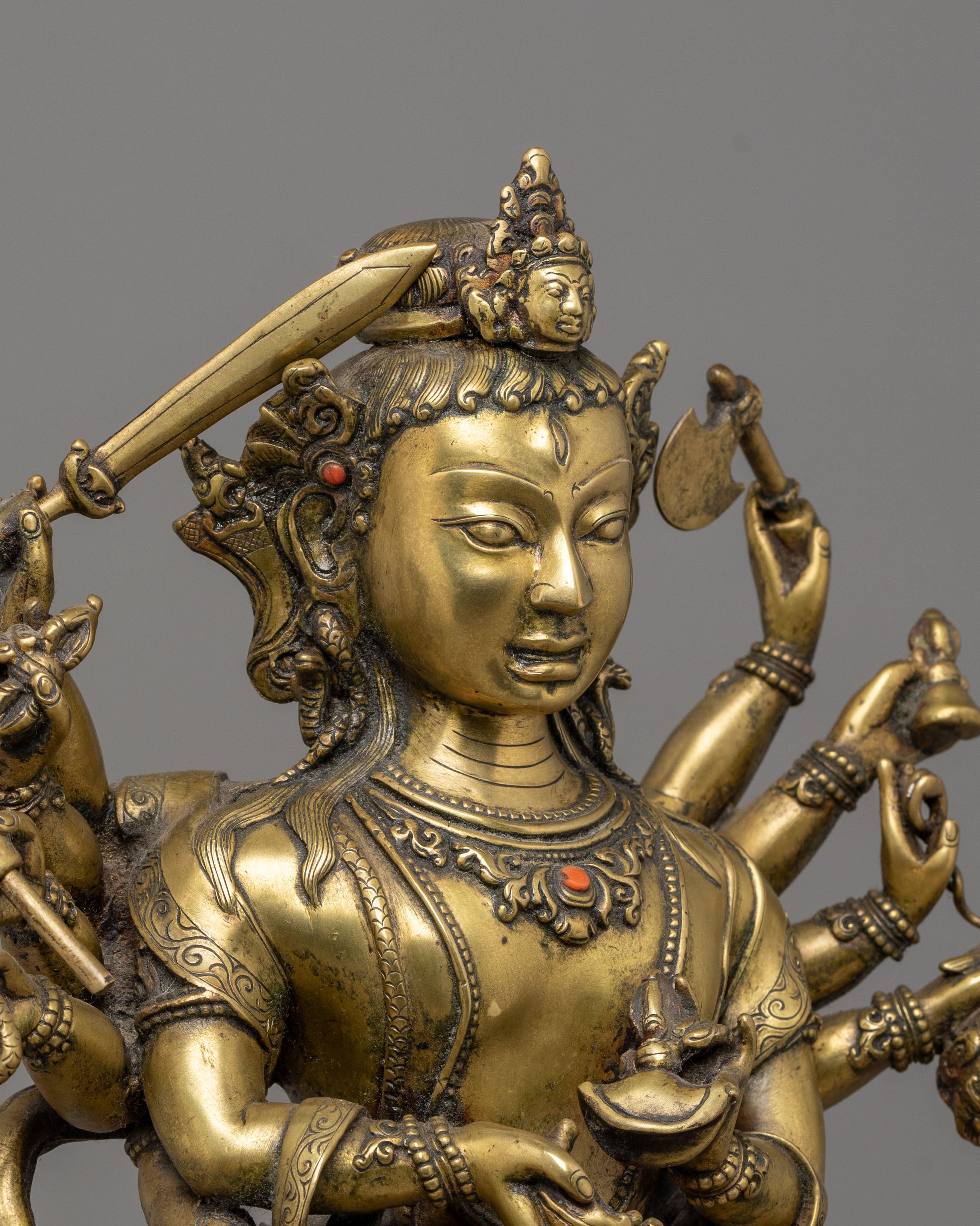 Handmade Nityanath Shiva Statue with Nandi | Bronze Mahadev Sculpture